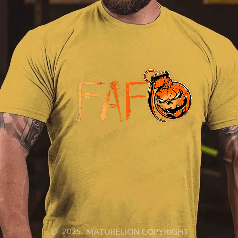 Maturelion Men's T-shirt Found Out Cotton T-shirt