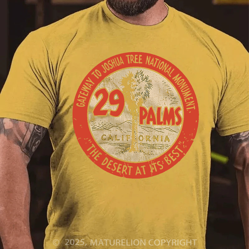 Maturelion Men's T-Shirt 29 Palms Seal Cotton T-Shirt