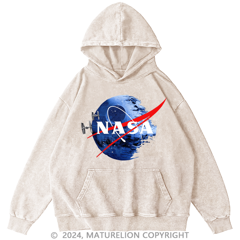 Maturelion Men's Hoodie Inspired Guava Iguana Death Star Graphic Hoodie