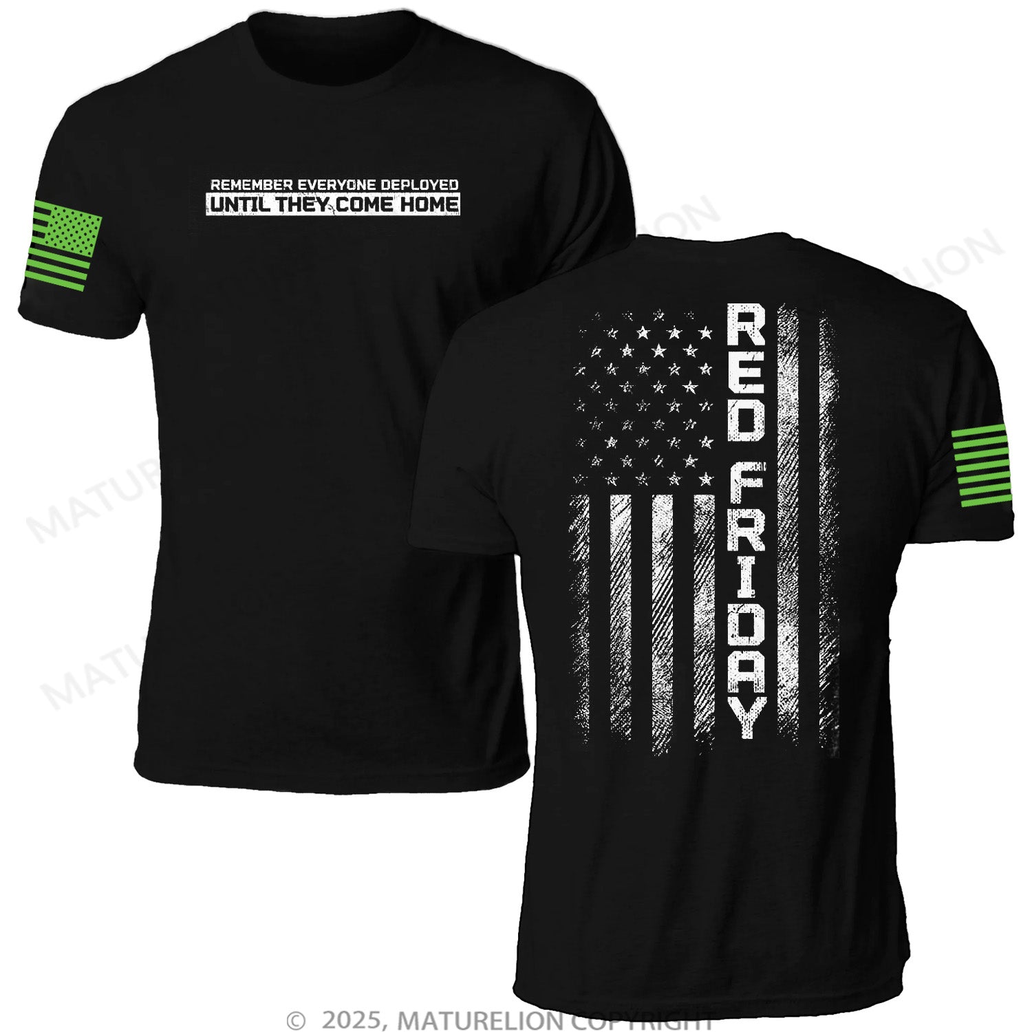 Maturelion Unisex T-Shirt Deployed Remembrance Memorial T-shirt