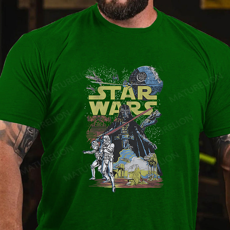 Maturelion Men's T-shirt Star Wars Cotton T-shirt
