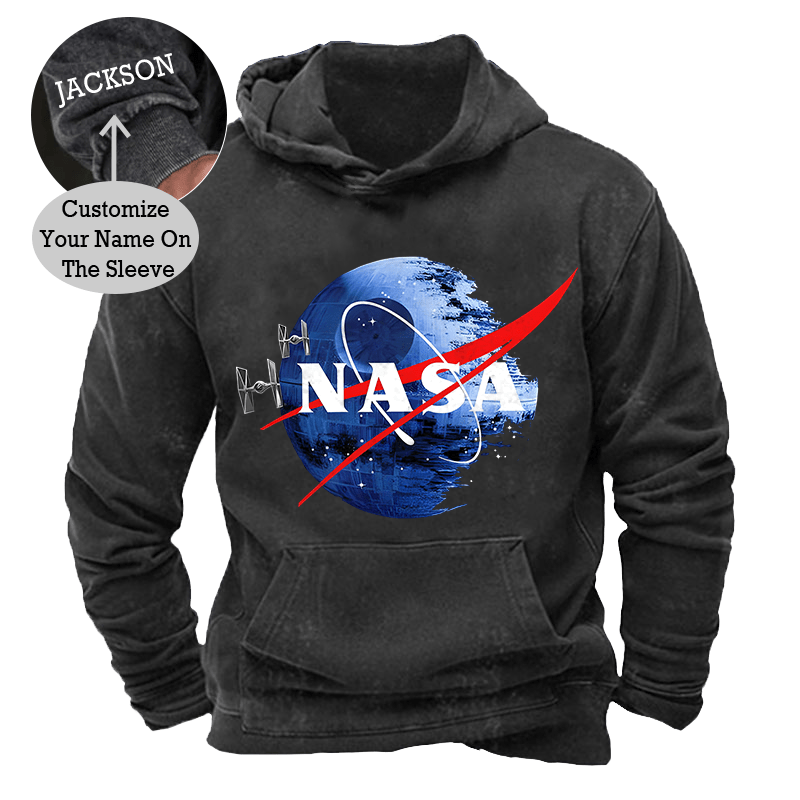 Maturelion Men's Hoodie Inspired Guava Iguana Death Star Graphic Hoodie