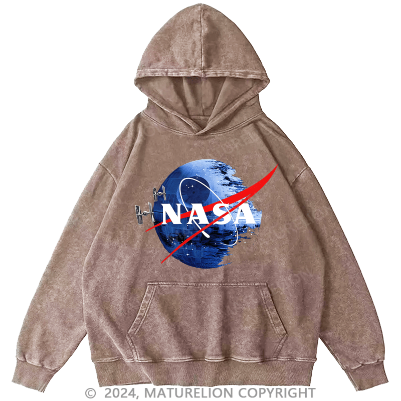 Maturelion Men's Hoodie Inspired Guava Iguana Death Star Graphic Hoodie