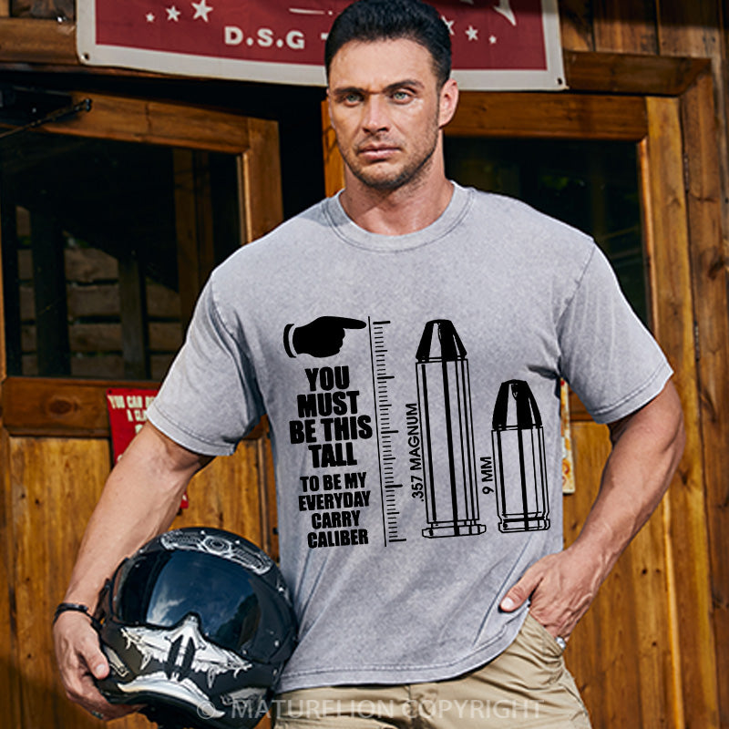 Maturelion Men's T-shirt You Have To Be THIS Tall Cotton T-shirt
