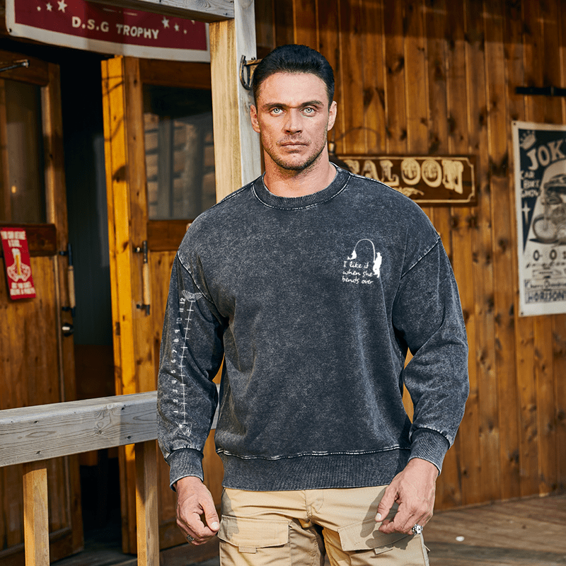 Maturelion Men's Sweatshirt I Like It When She Bends Over Sweatshirt