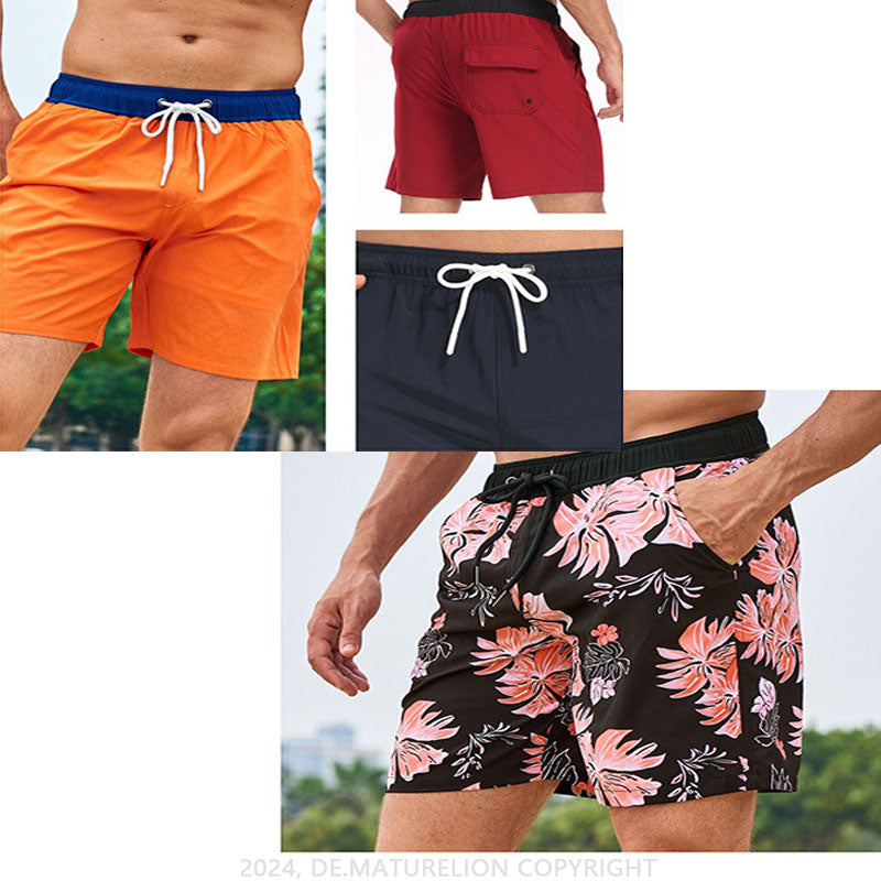 Maturelion Breathable Quick-Dry Fitness Swim Trunks