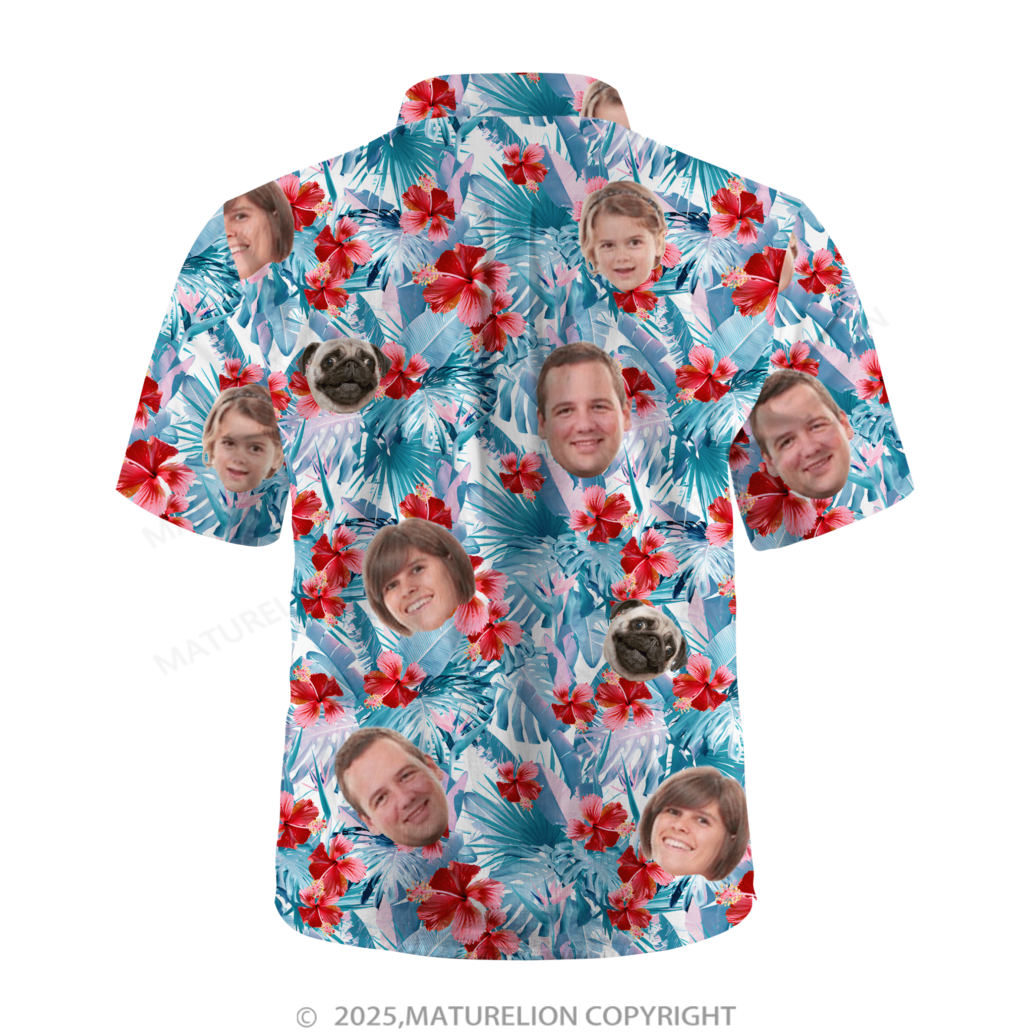 Maturelion Aloha Shirts Your Face on a Custom Hawaiian Shirt
