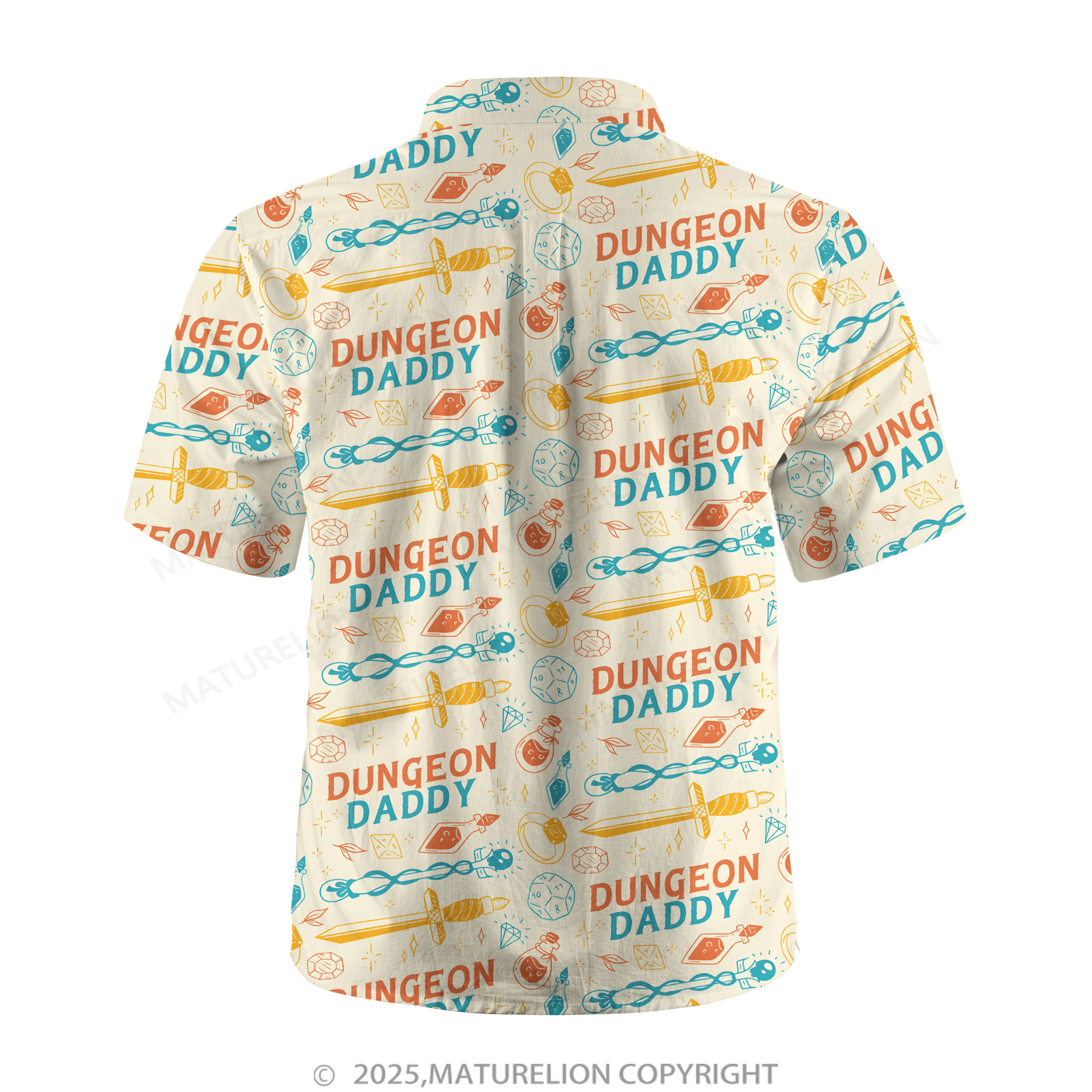 Maturelion Aloha Shirts Dungeon Daddy Hawaiian Shirt