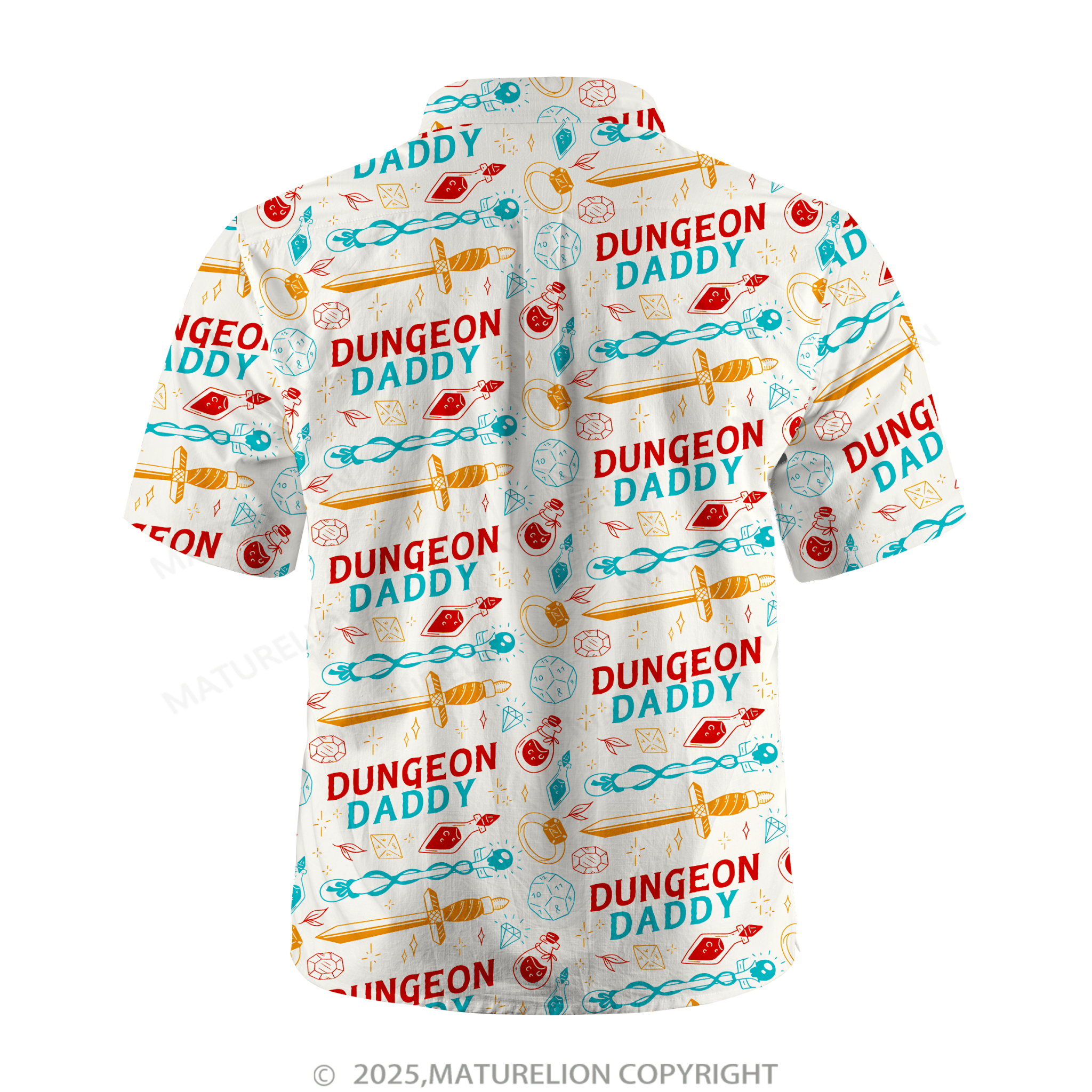 Maturelion Aloha Shirts Dungeon Daddy Hawaiian Shirt