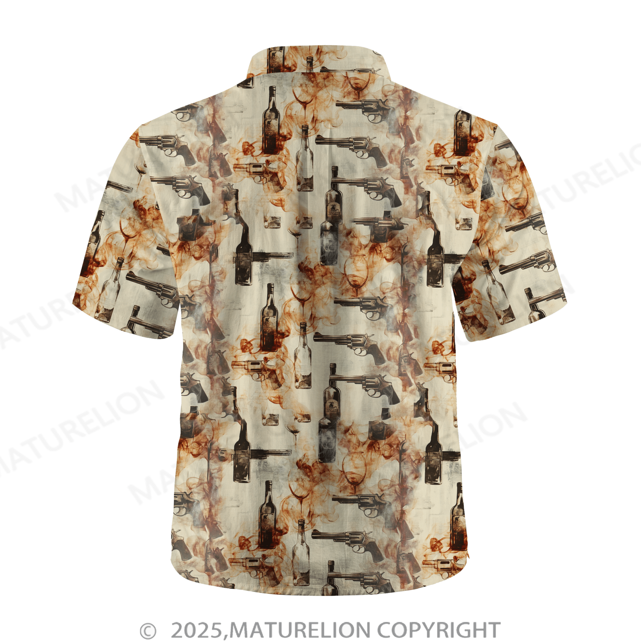 Maturelion Men's Hawaiian Shirt Feel the Heat and Feel the Passion Hawaiian Shirt