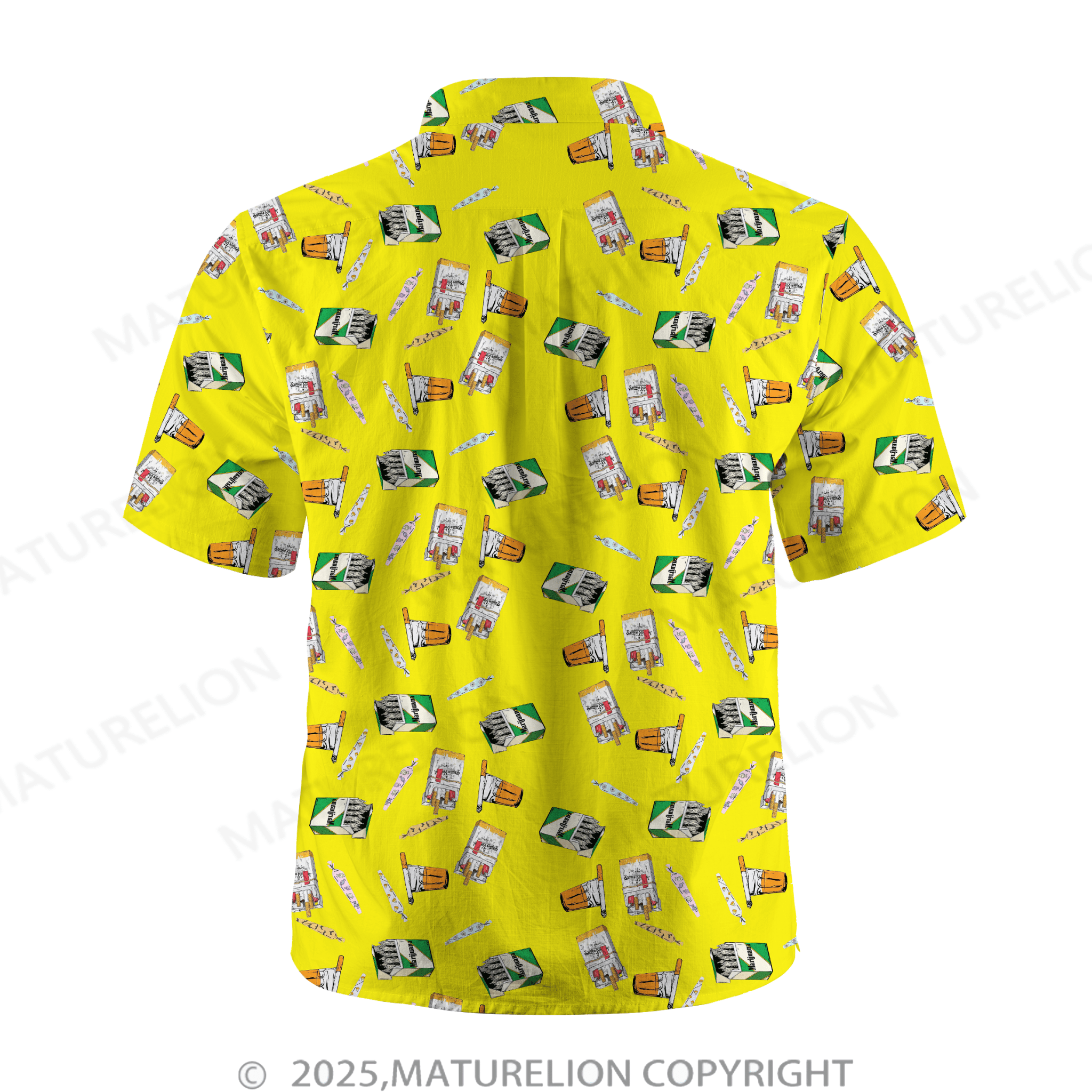 Maturelion Men's Hawaiian Shirt Tropical Bliss and Endless Thrills Hawaiian Shirt