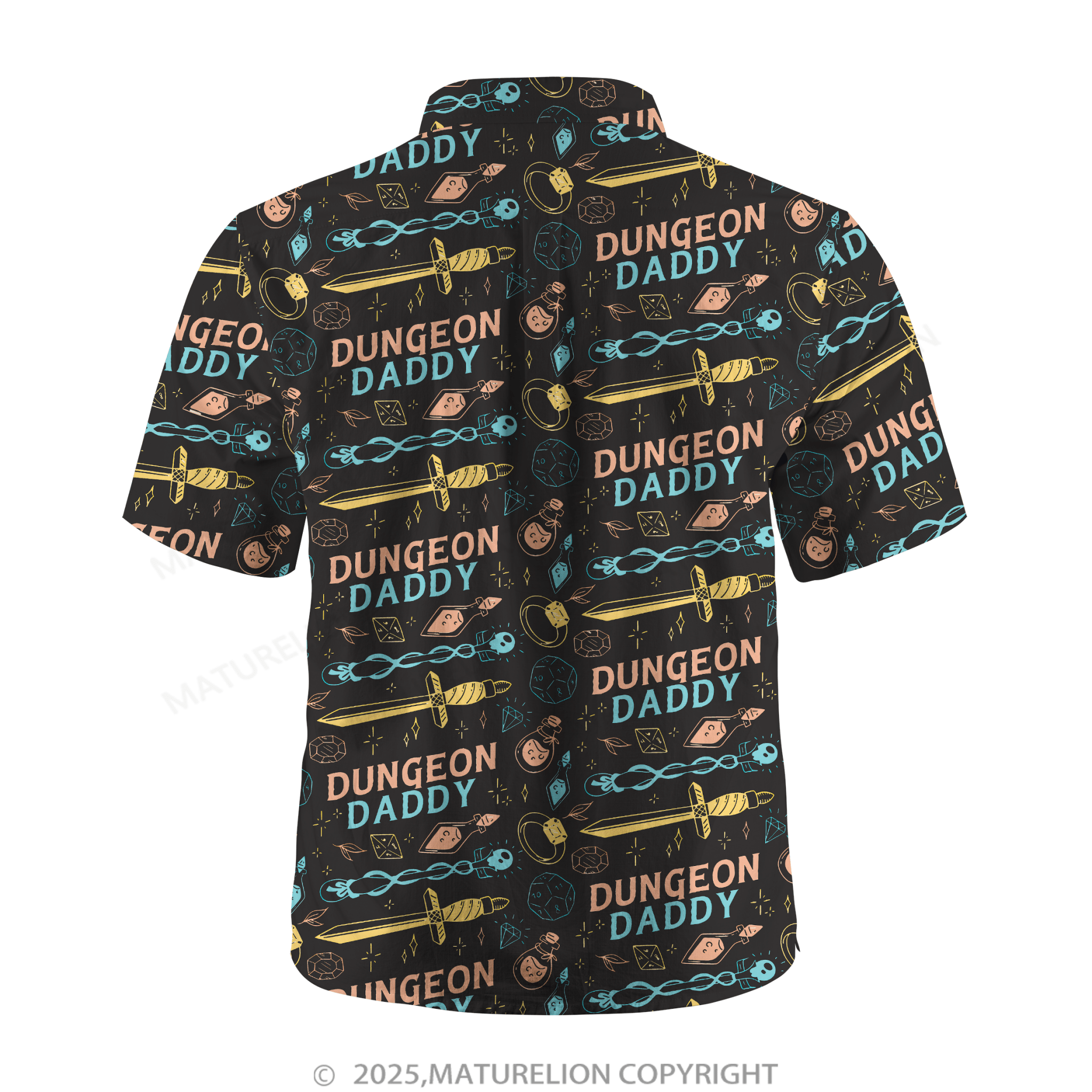 Maturelion Aloha Shirts Dungeon Daddy Hawaiian Shirt