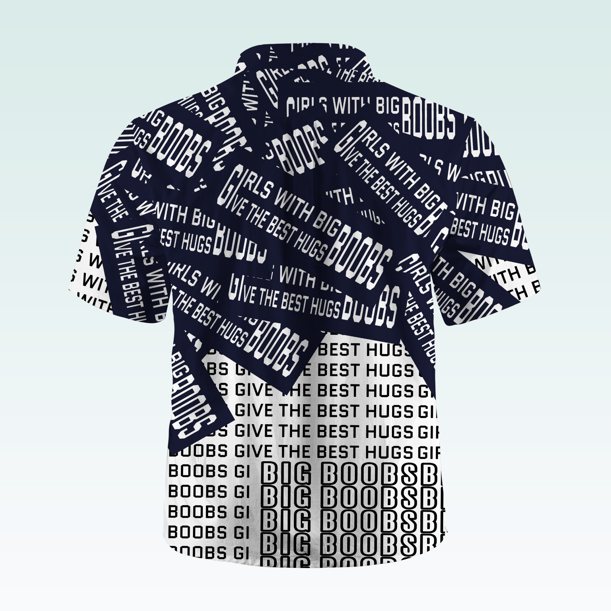 Maturelion Men's Hawaiian Girls With Big Boobs Give The Best Hugs Hawaiian Shirt