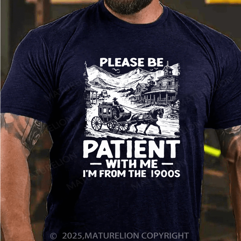 Maturelion Men's T-Shirt I Am From 1900s Cotton T-Shirt