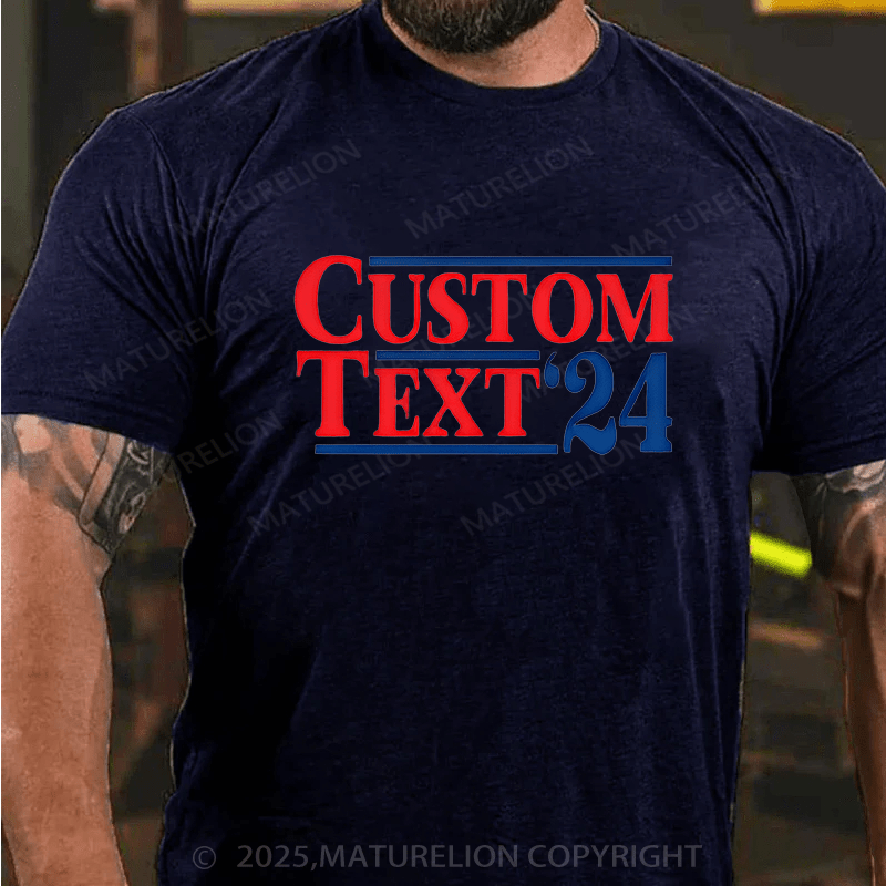 Maturelion Men's T-shirt 2024 Election Cotton T-shirt