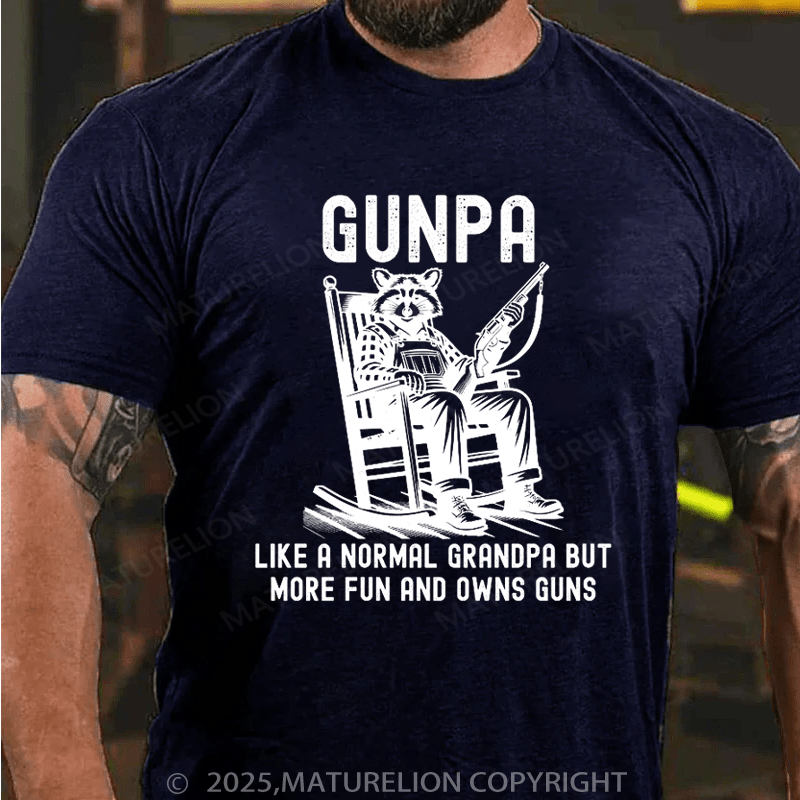 Maturelion Men's T-Shirt Gunpa Definition Cotton T-Shirt