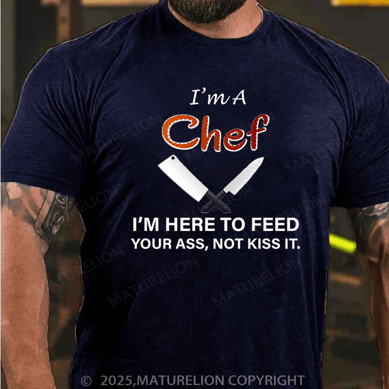 Maturelion Men's T-Shirt I'm A Chef Cotton T-Shirt