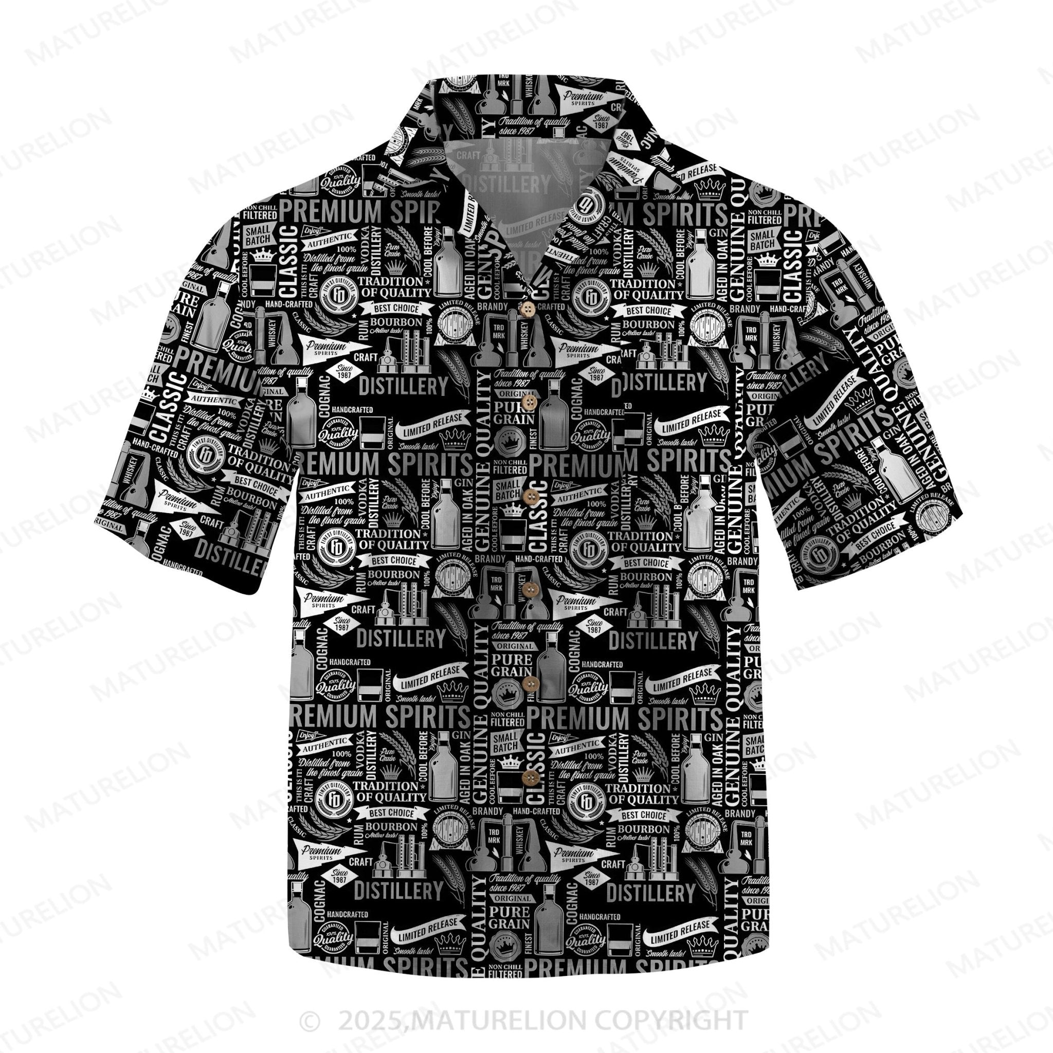 Maturelion Men's Hawaiian Shirt Floral Bliss Hawaiian Shirt