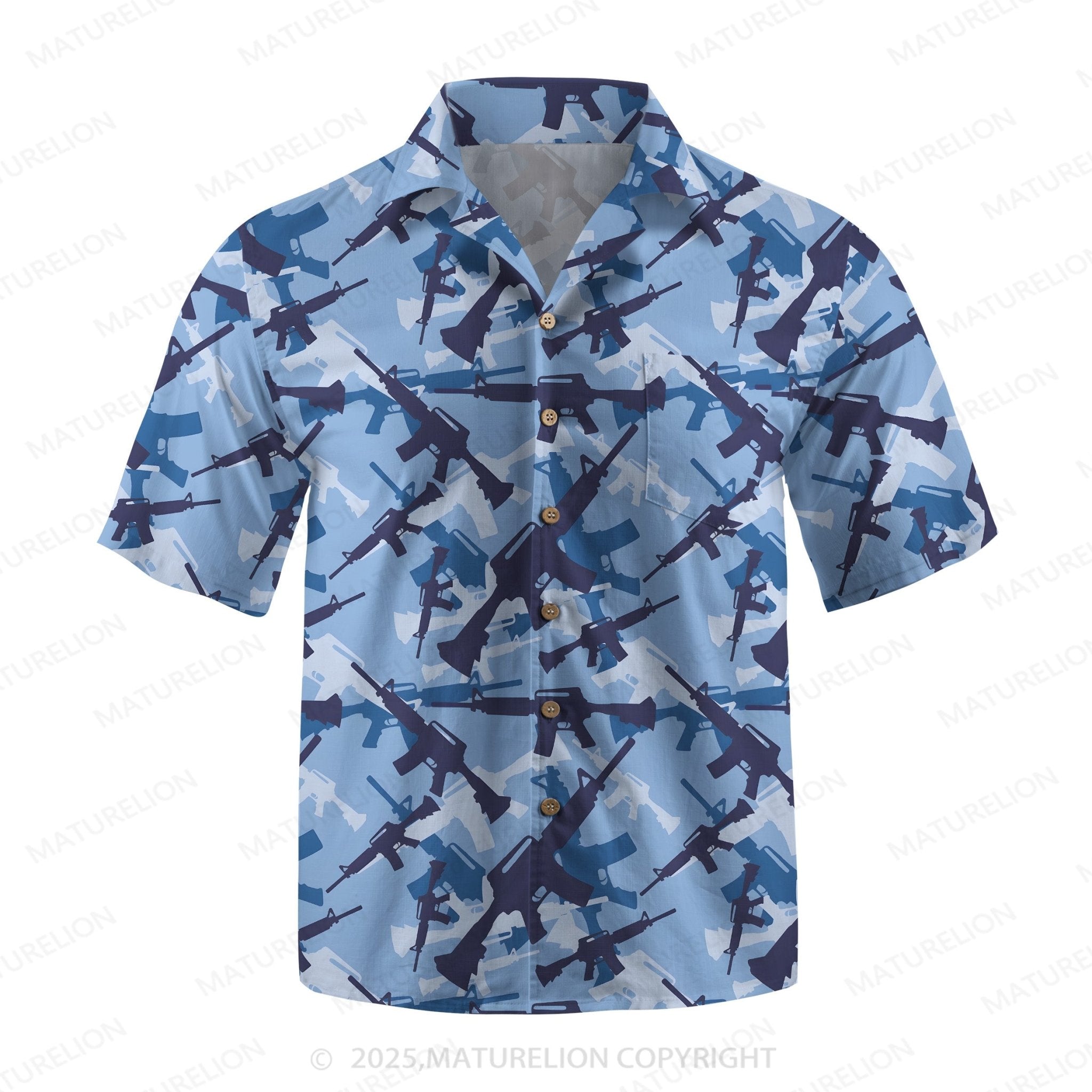 Maturelion Men's Hawaiian Shirt Island Dream Hawaiian Shirt