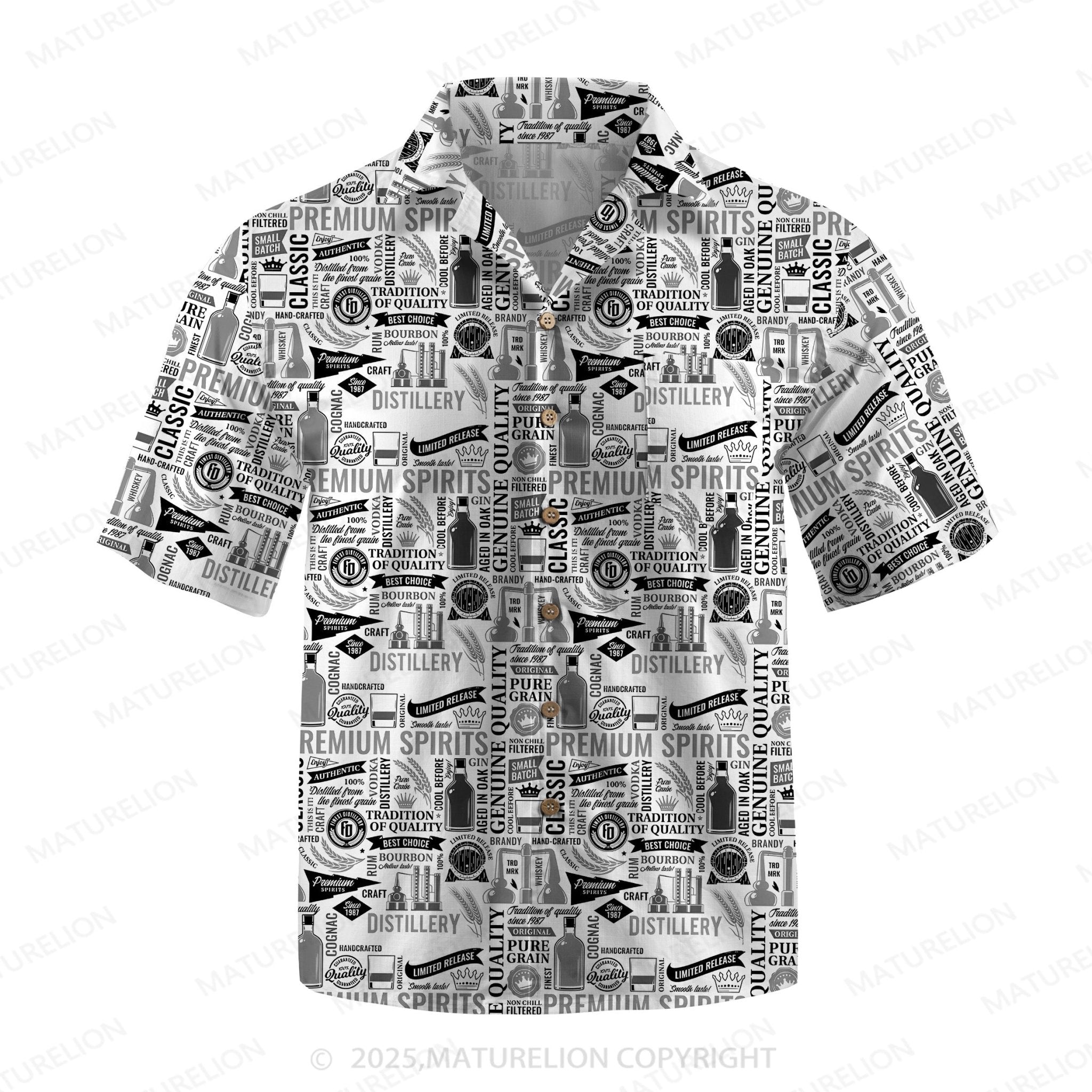 Maturelion Men's Hawaiian Shirt Floral Bliss Hawaiian Shirt