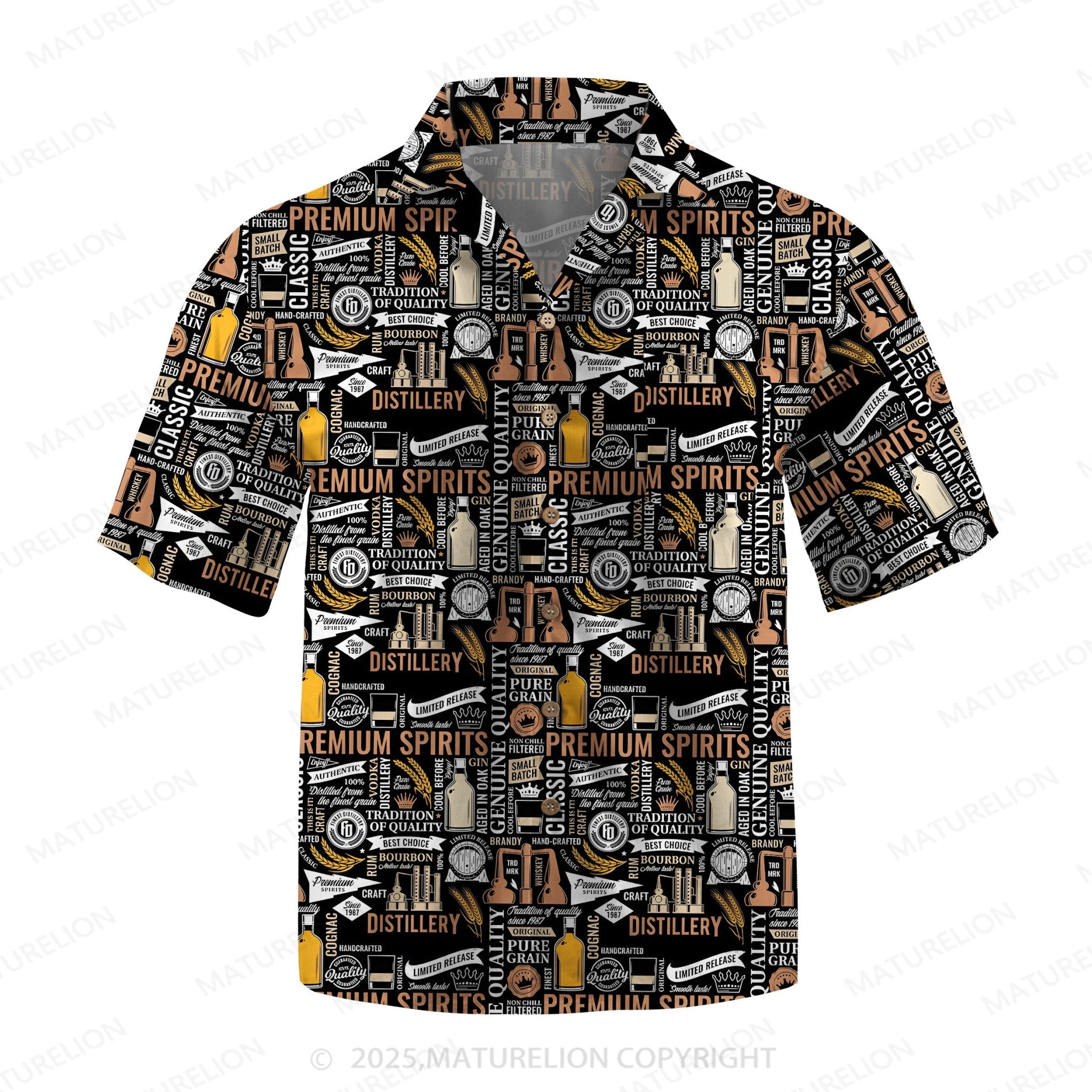 Maturelion Men's Hawaiian Shirt Floral Bliss Hawaiian Shirt