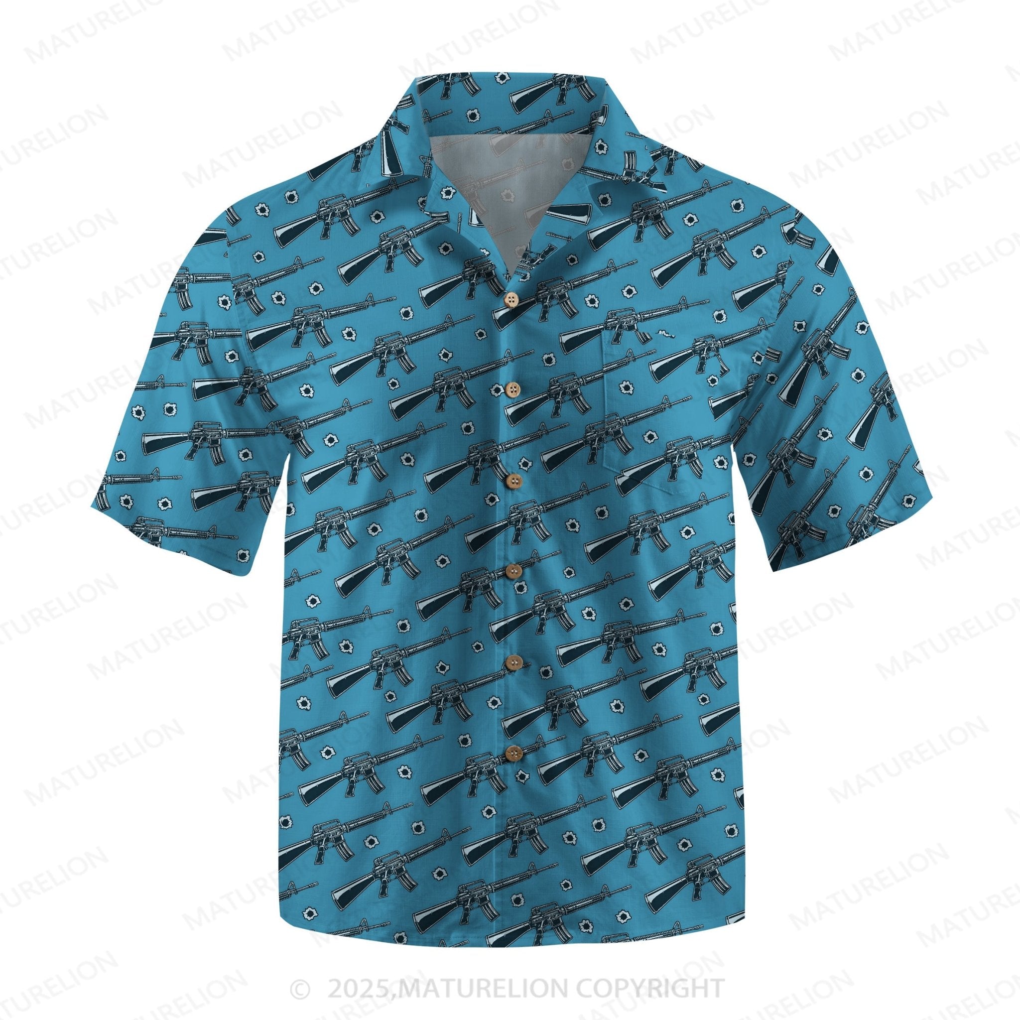 Maturelion Men's Hawaiian Shirt Sunset Paradise Hawaiian Shirt