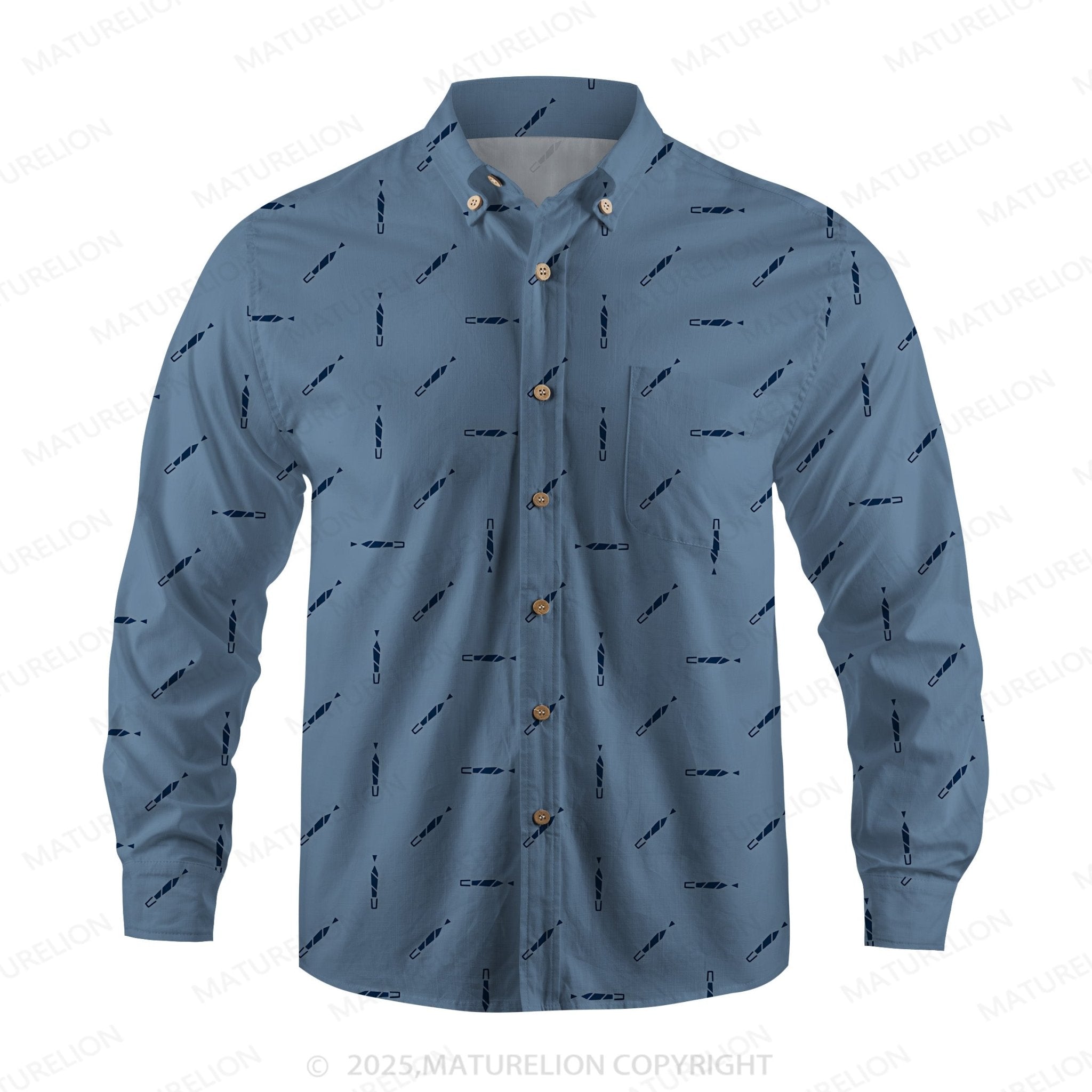Maturelion Men's Hawaiian Shirt Ocean Sunset Hawaiian Shirt