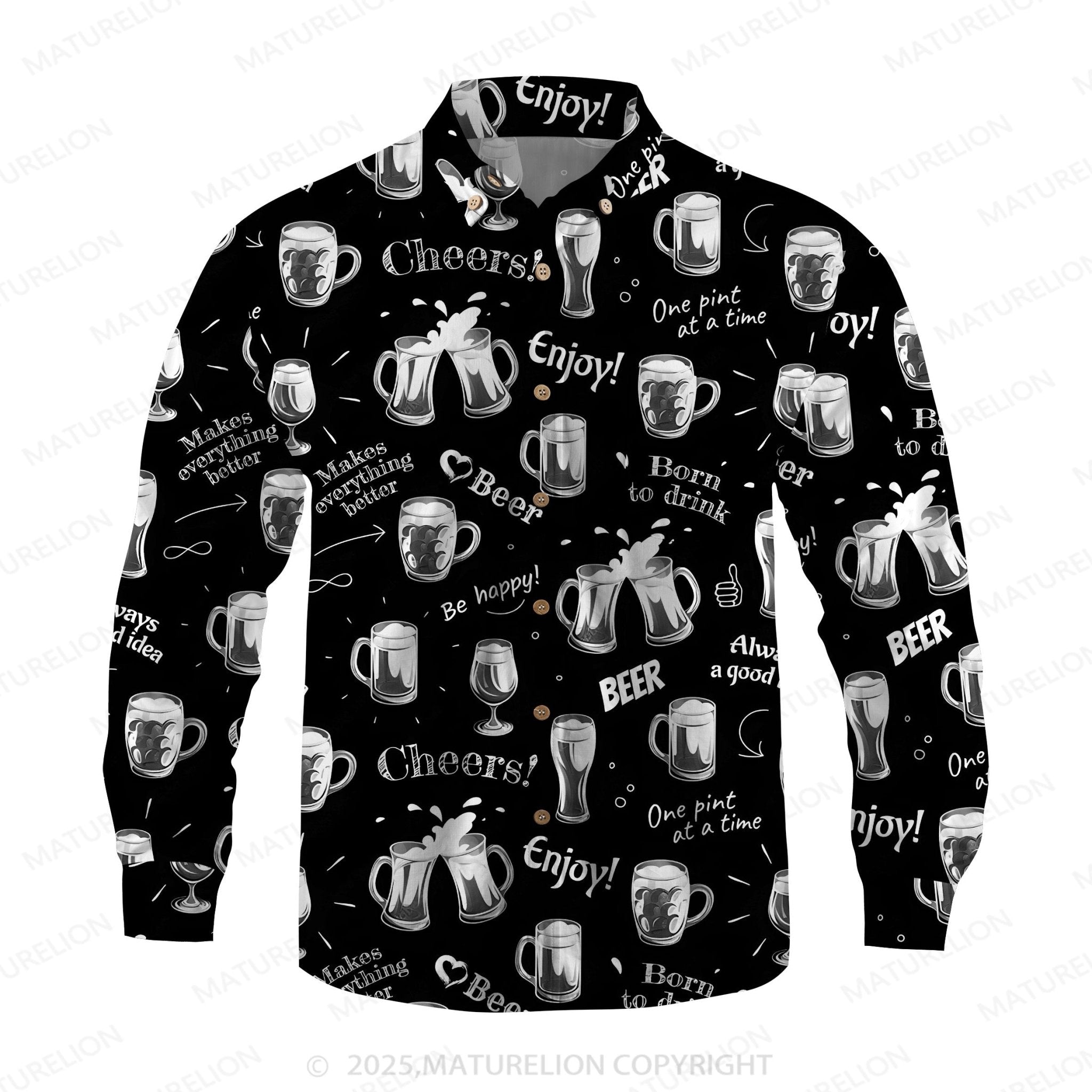 Maturelion Men's Hawaiian Shirt Sunset Vibes Hawaiian Shirt