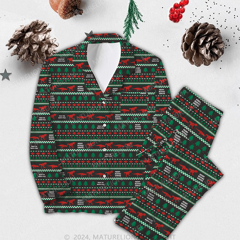 Maturelion Jolly Christmas Family Funny Pajamas