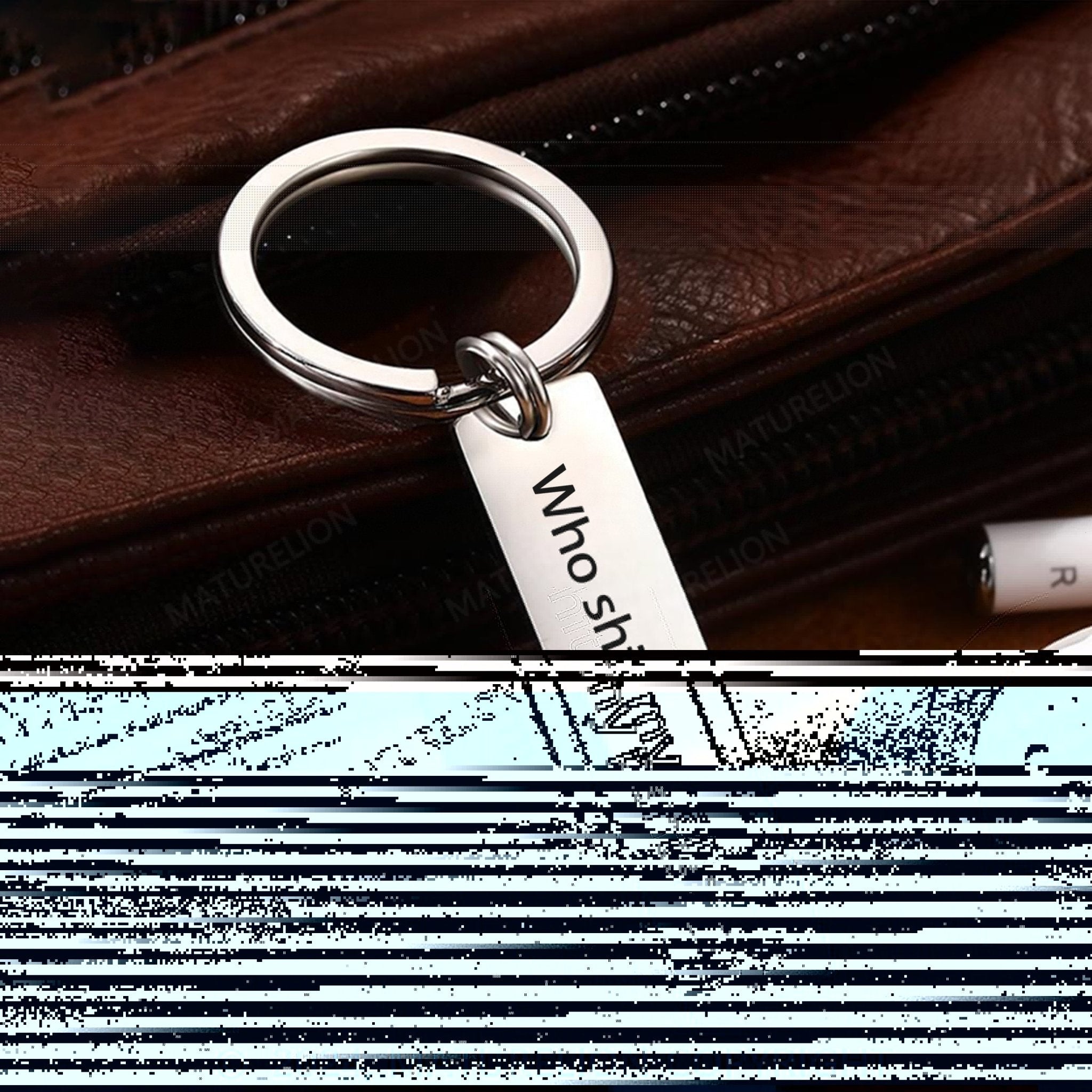Maturelion Custom Keychain Christmas Gift for Men