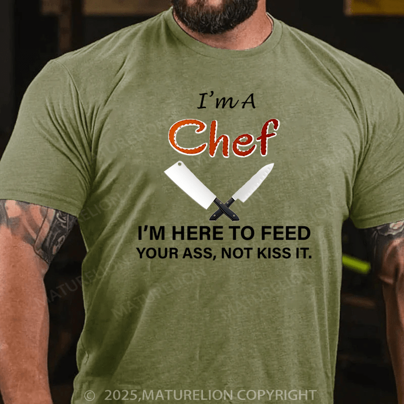 Maturelion Men's T-Shirt I'm A Chef Cotton T-Shirt