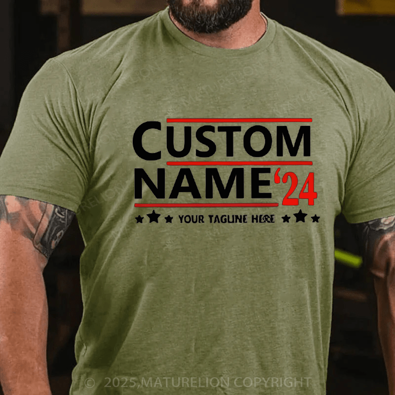 Maturelion Men's T-shirt Politics Cotton T-shirt