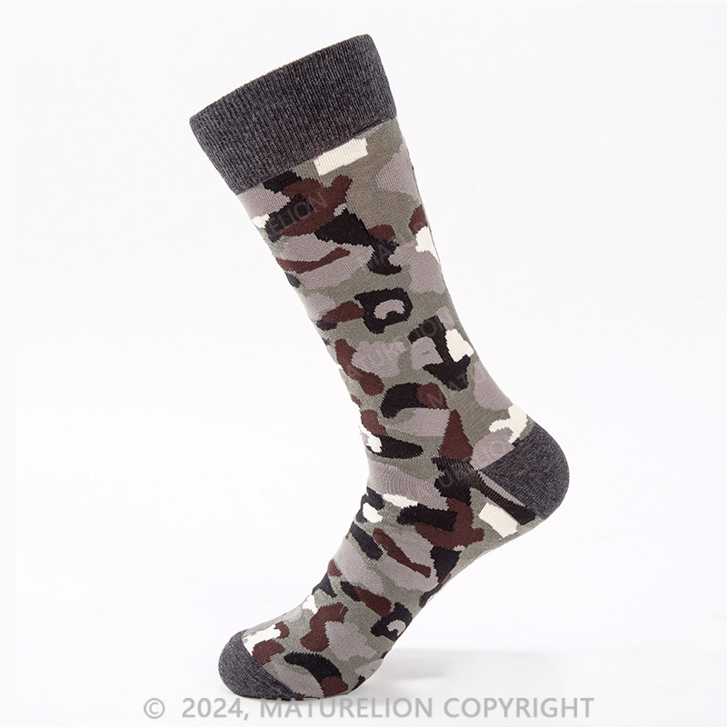 Maturelion Hot Sox Men's Fun Occupation & Dad Crew Socks-1 Pair Pack-Cool & Funny Father's Day Gifts