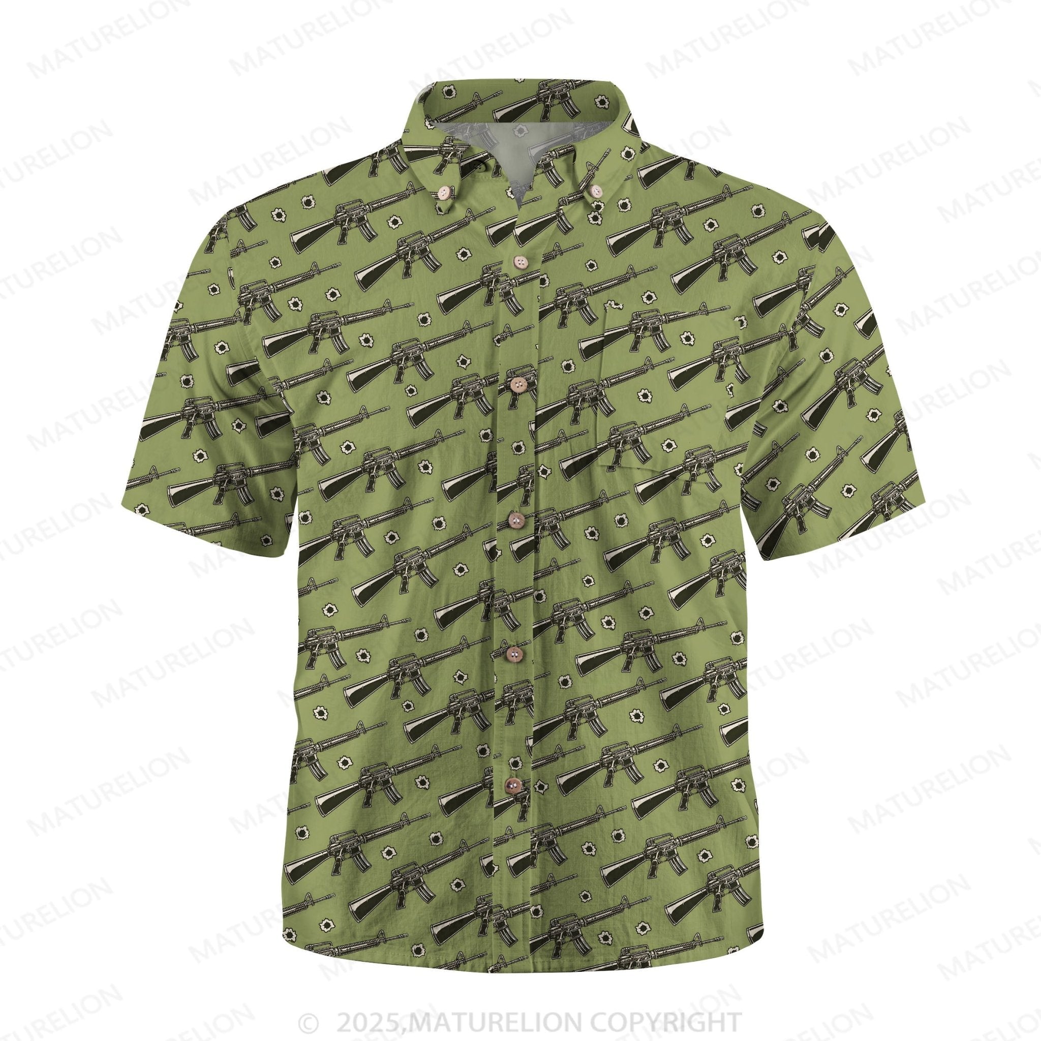 Maturelion Men's Hawaiian Shirt Sunset Paradise Hawaiian Shirt