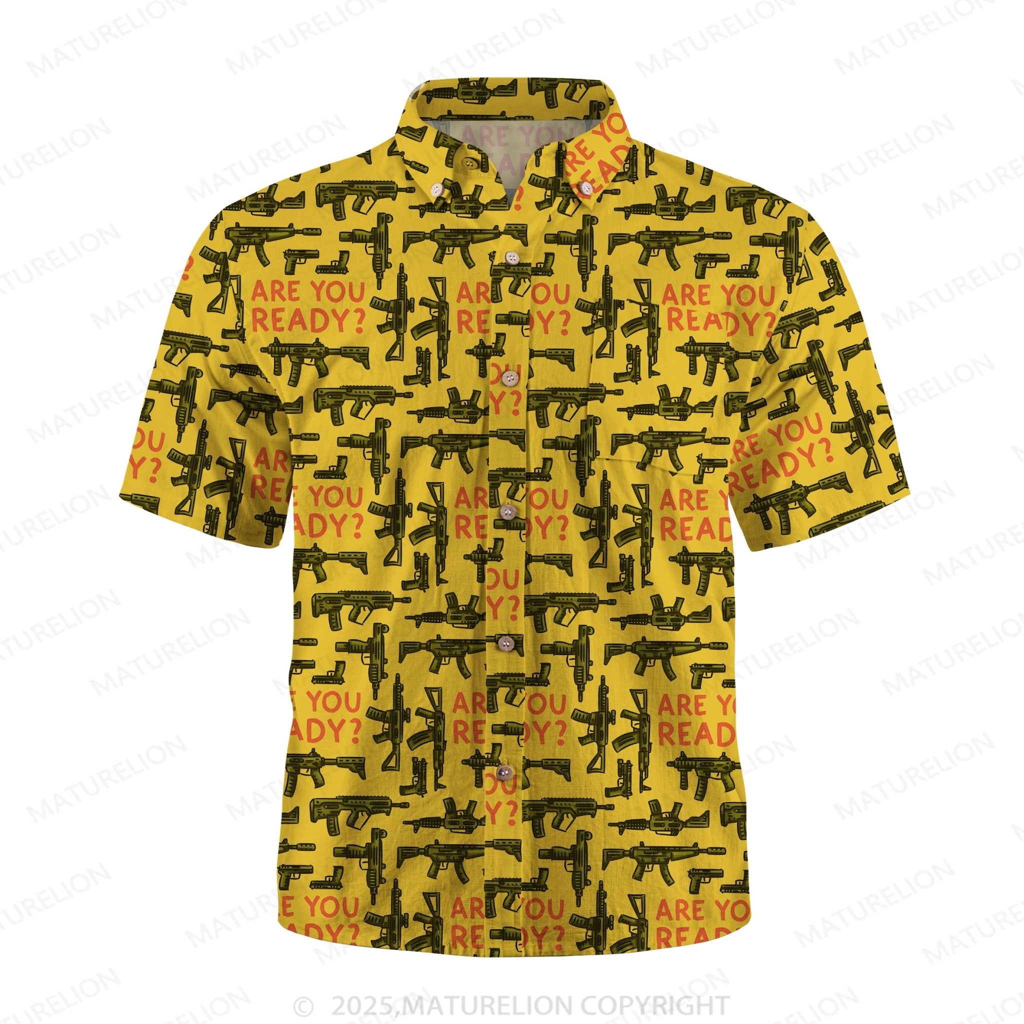 Maturelion Men's Hawaiian Shirt Coconut Bay Hawaiian Shirt
