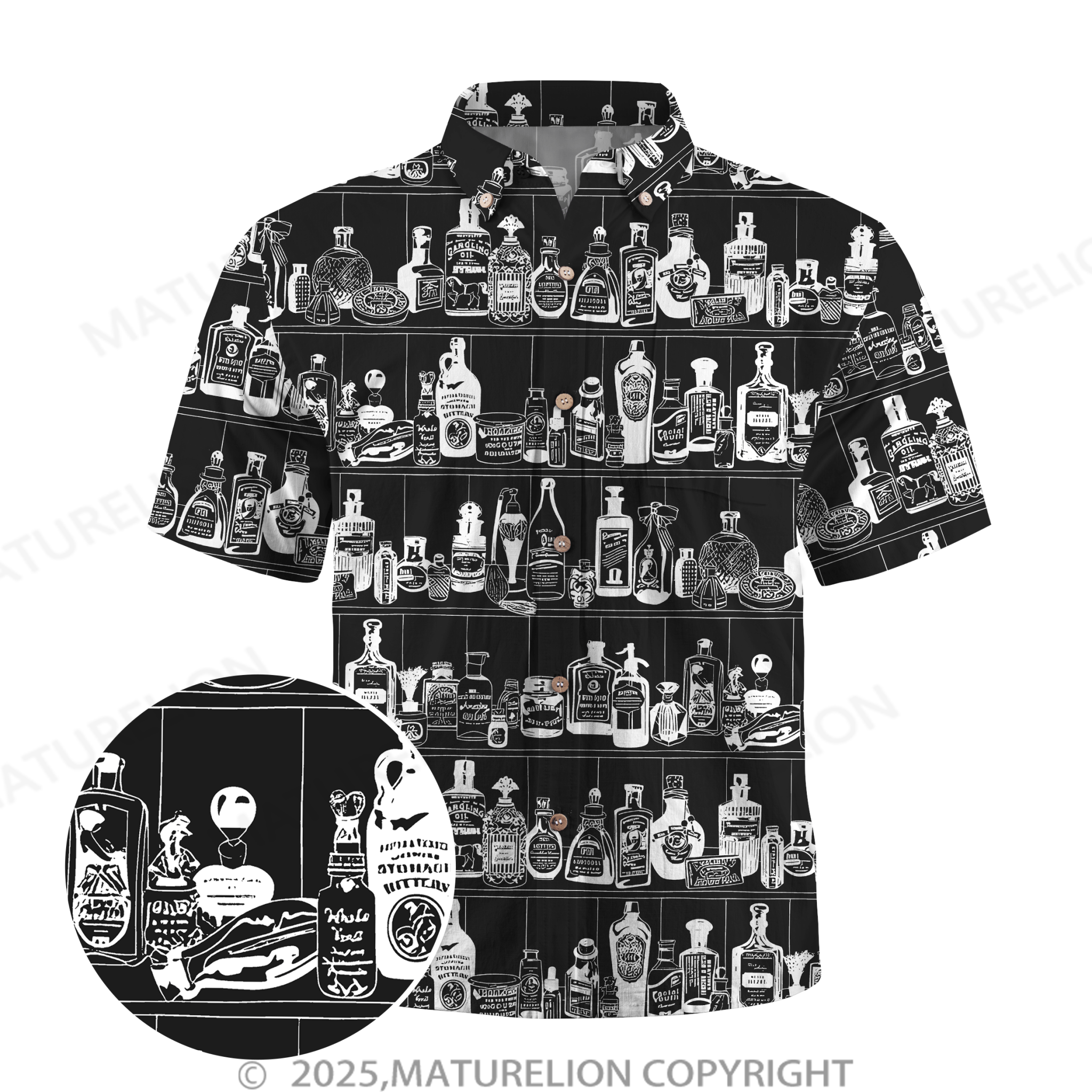 Maturelion Men's Hawaiian Shirt Pacific Flow Hawaiian Shirt