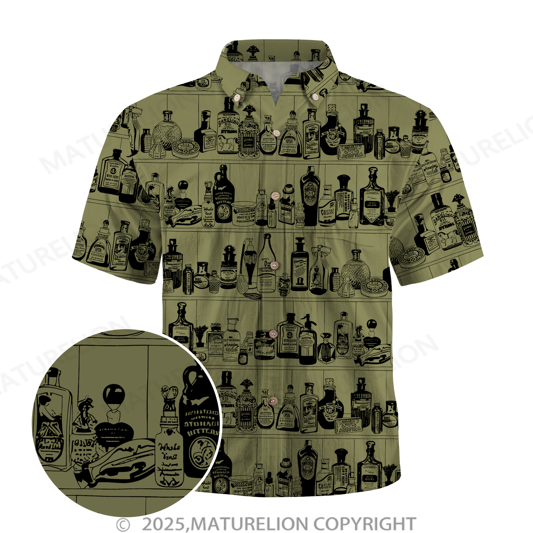Maturelion Men's Hawaiian Shirt Pacific Flow Hawaiian Shirt