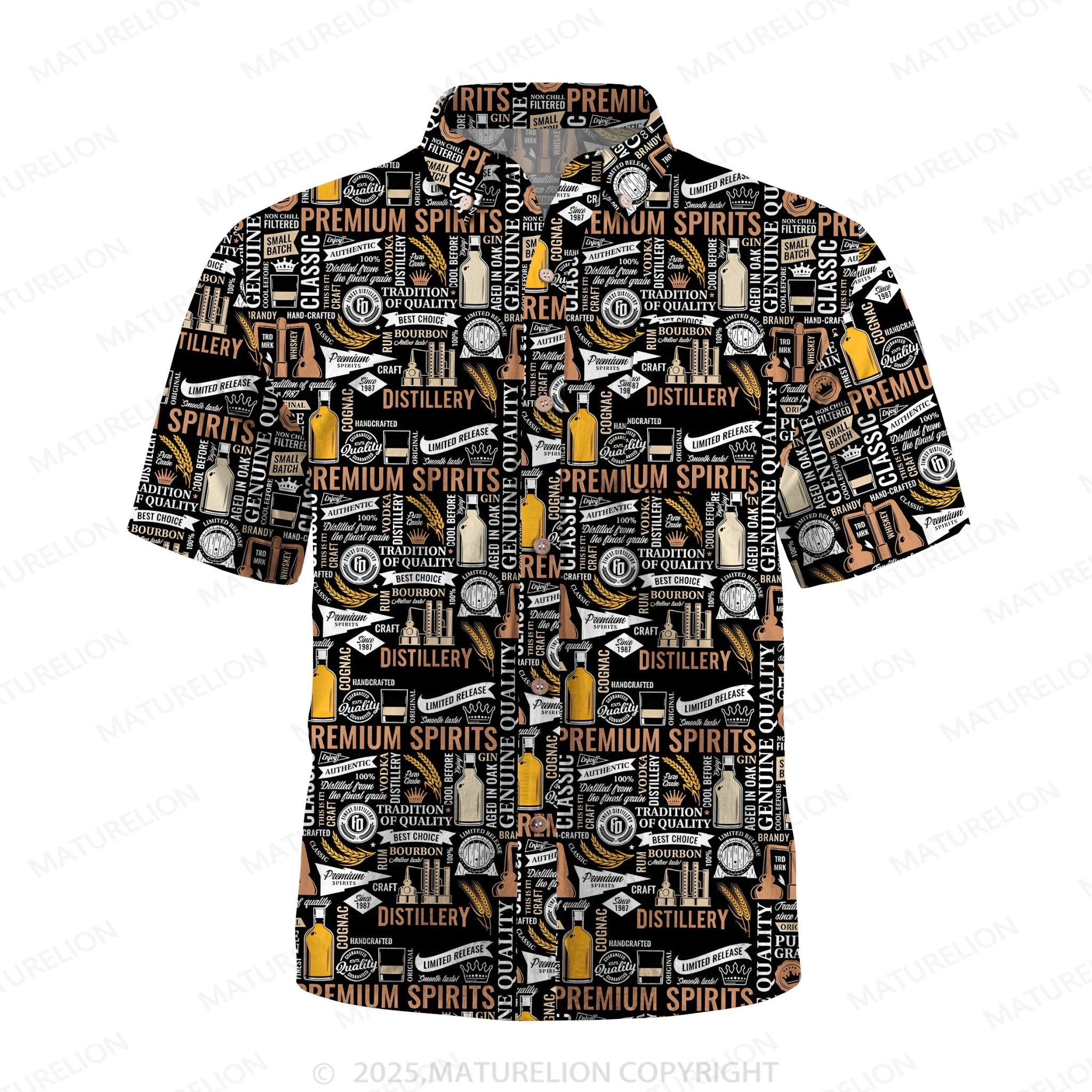 Maturelion Men's Hawaiian Shirt Floral Bliss Hawaiian Shirt
