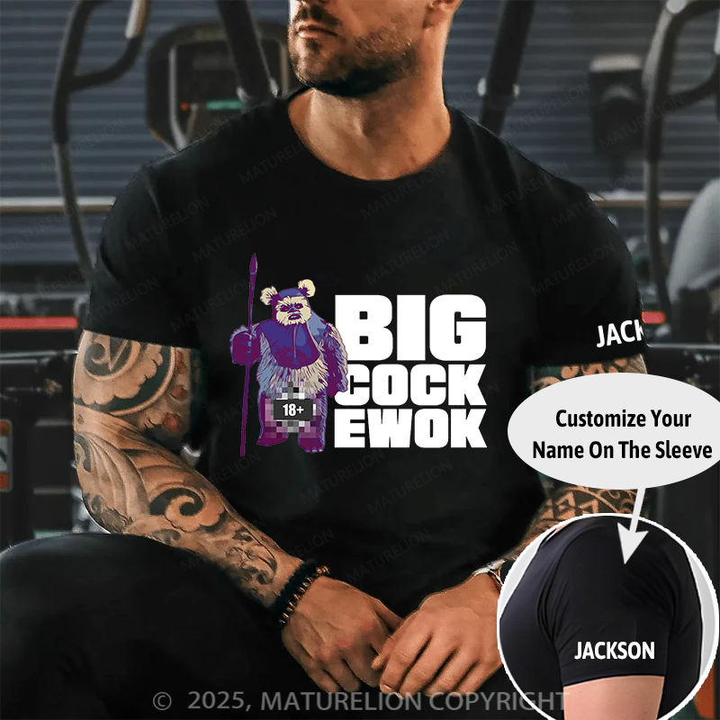 Maturelion Men's T-shirt Well Endowed Ewok Classic Cotton T-shirt