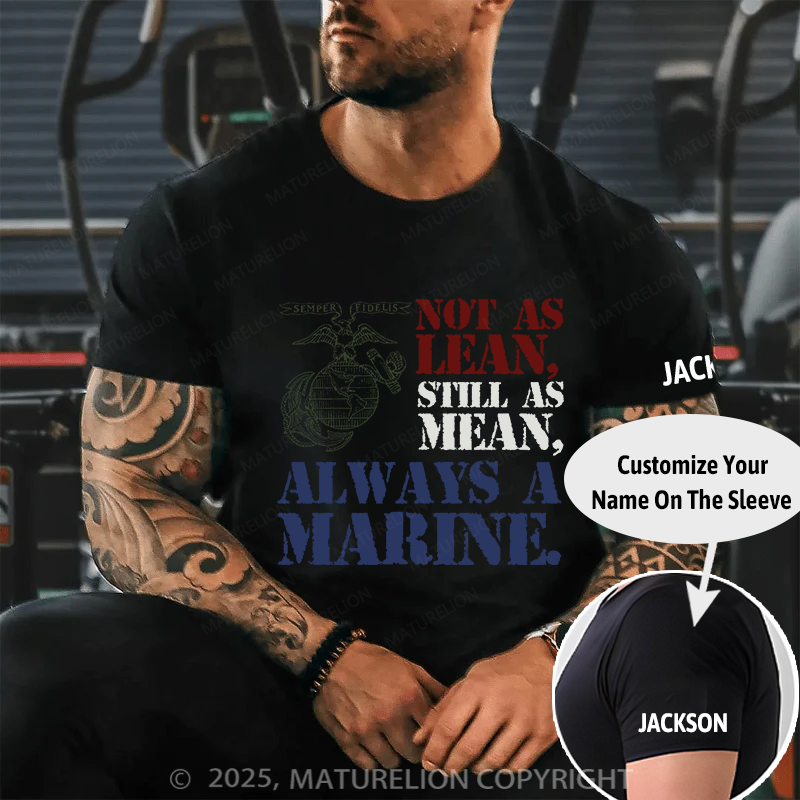Maturelion Men's T-shirt Not As Lean Full Front Cotton T-shirt