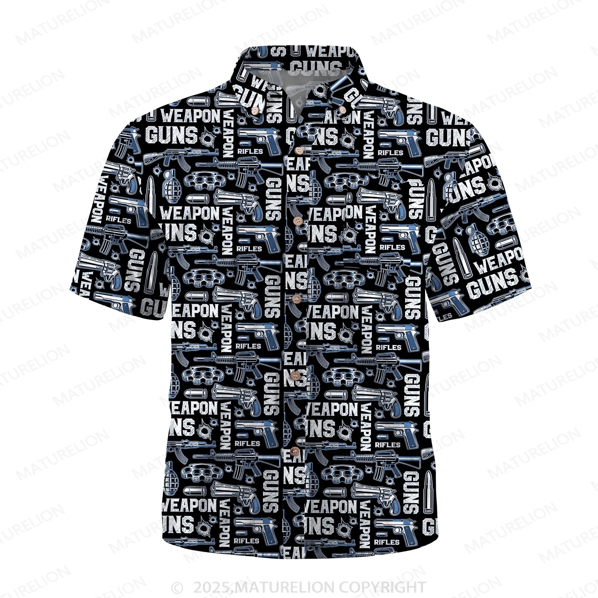 Maturelion Men's Hawaiian Shirt Tropical Breeze Hawaiian Shirt