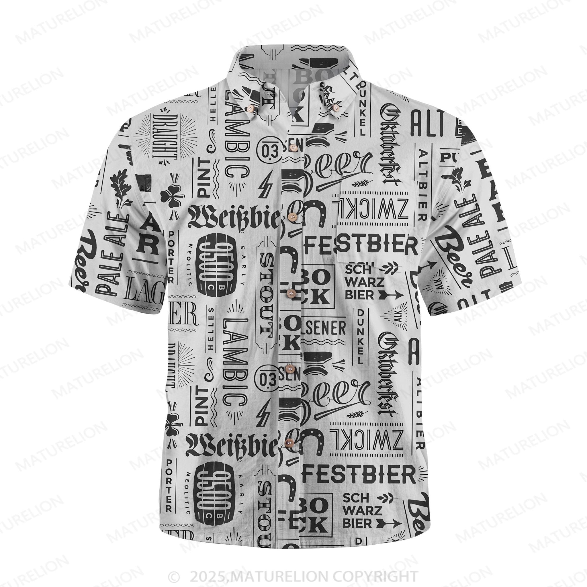 Maturelion Men's Hawaiian Shirt Sunset Vibes Hawaiian Shirt