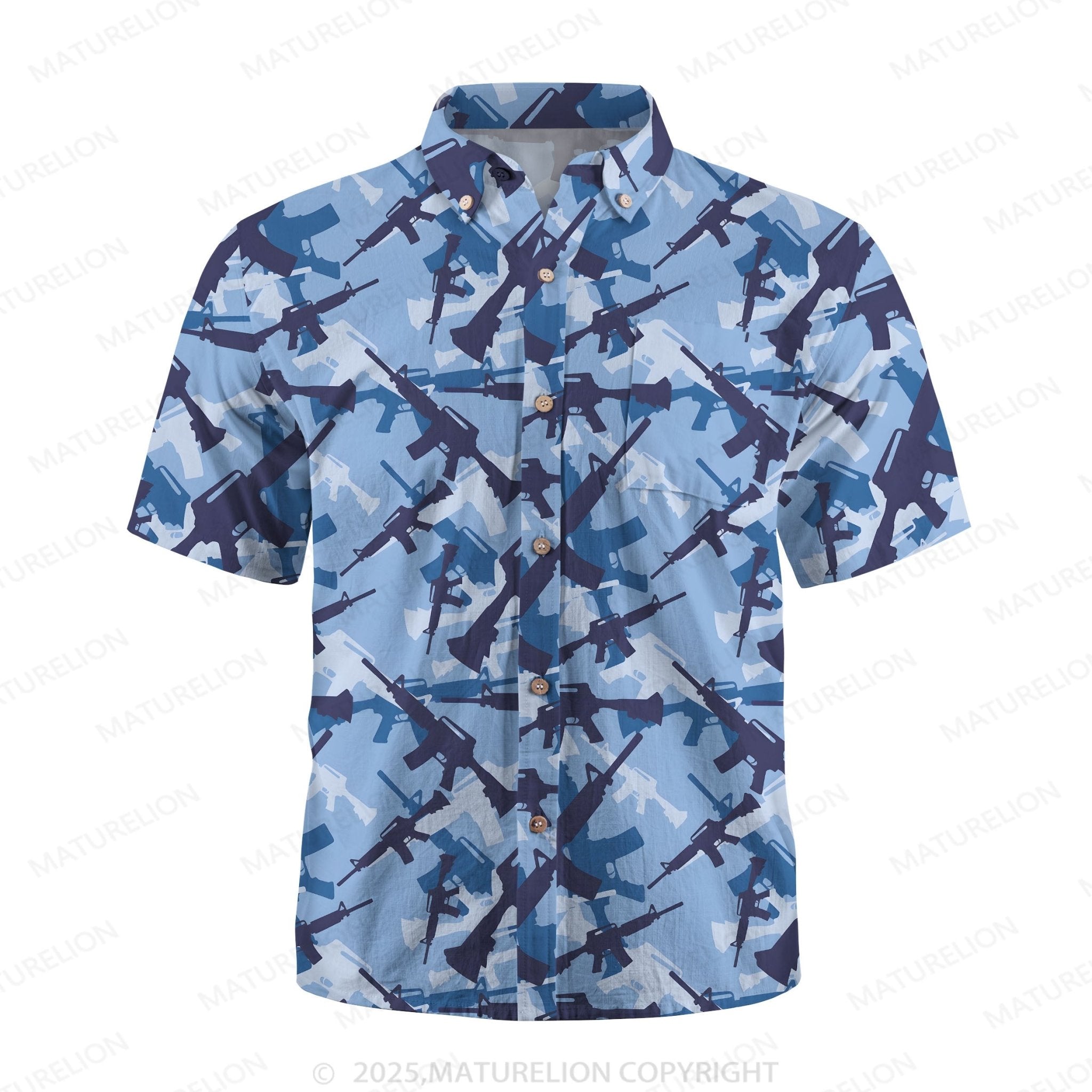 Maturelion Men's Hawaiian Shirt Island Dream Hawaiian Shirt