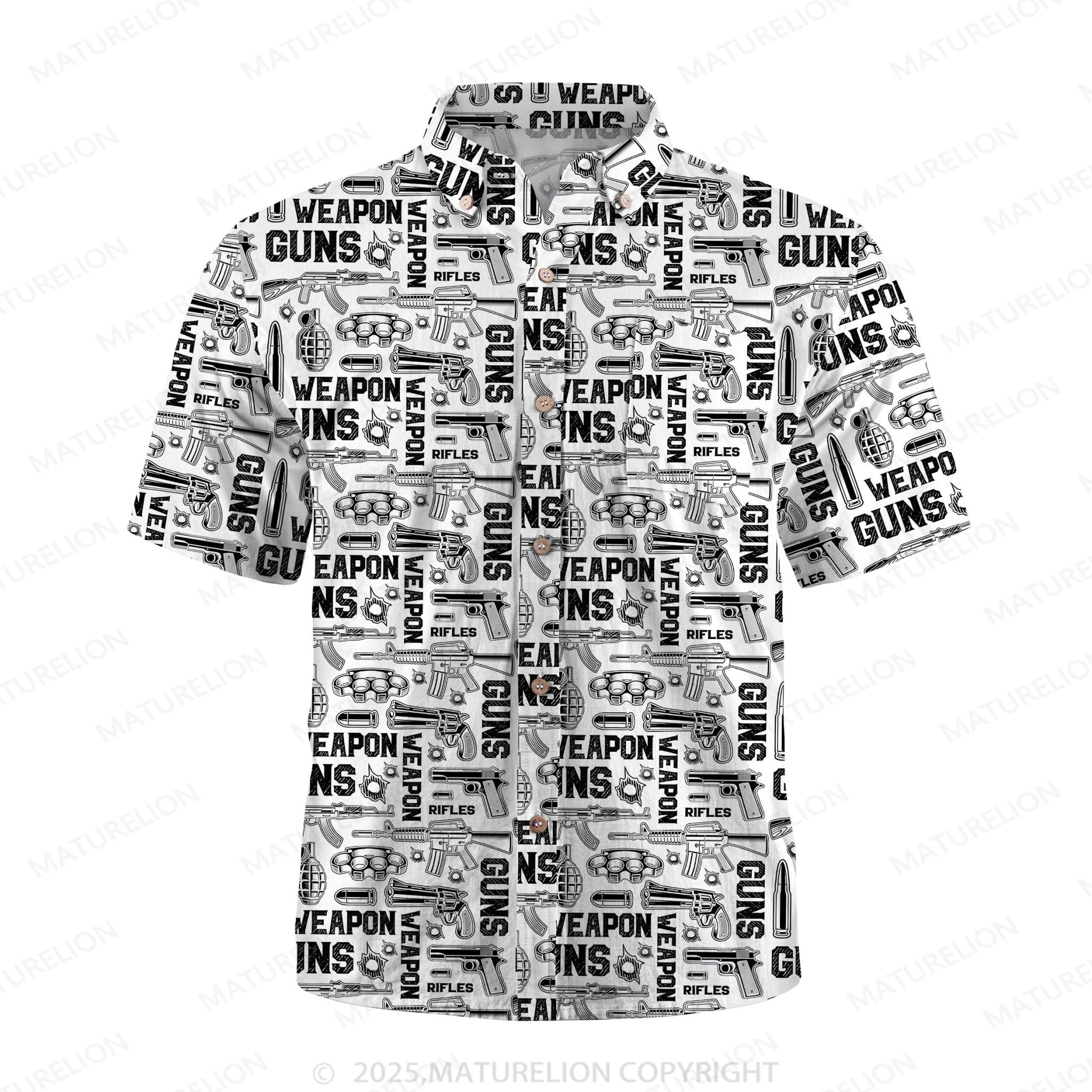 Maturelion Men's Hawaiian Shirt Tropical Breeze Hawaiian Shirt
