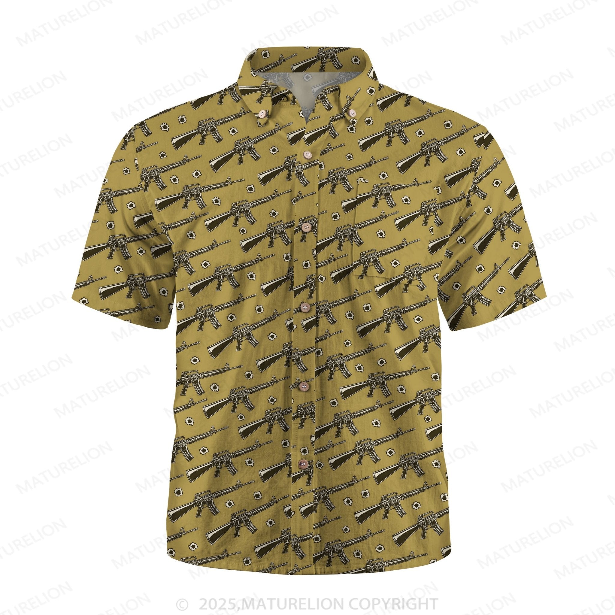 Maturelion Men's Hawaiian Shirt Sunset Paradise Hawaiian Shirt