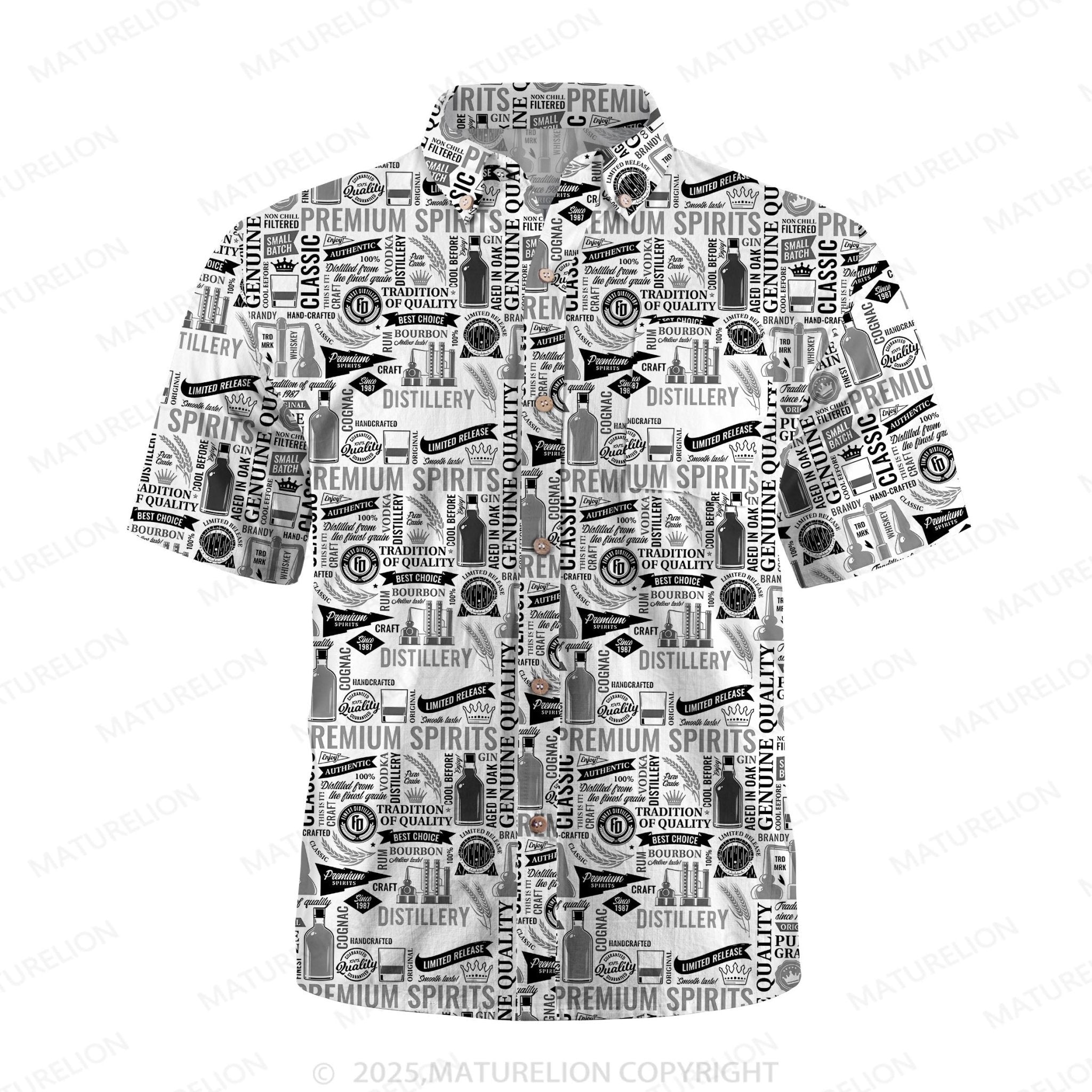 Maturelion Men's Hawaiian Shirt Floral Bliss Hawaiian Shirt