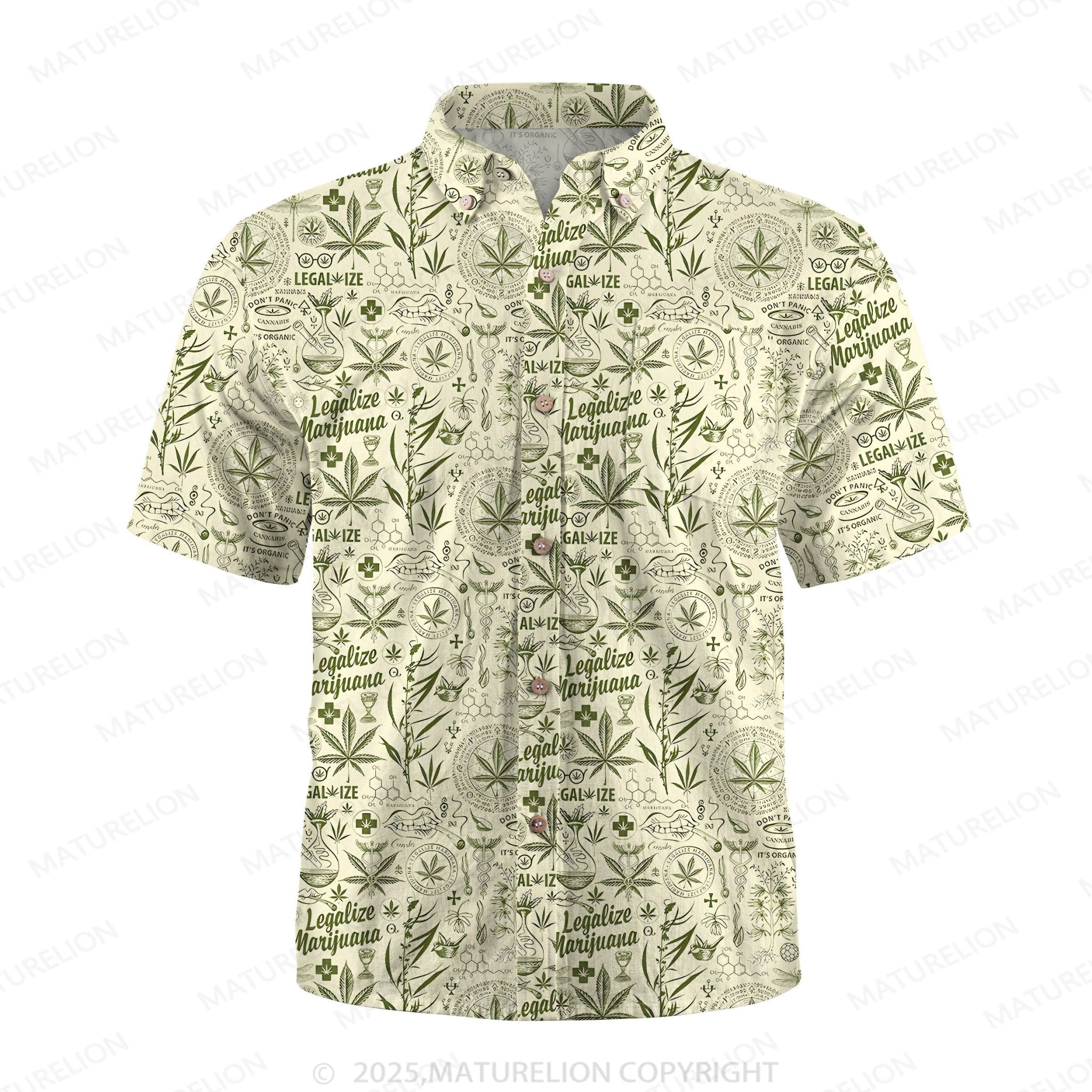 Maturelion Men's Hawaiian Shirt Summer Heat Hawaiian Shirt