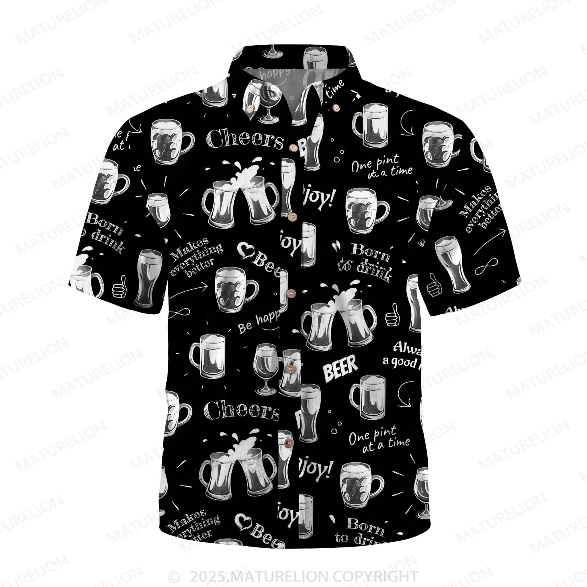 Maturelion Men's Hawaiian Shirt Cool Tropics Hawaiian Shirt