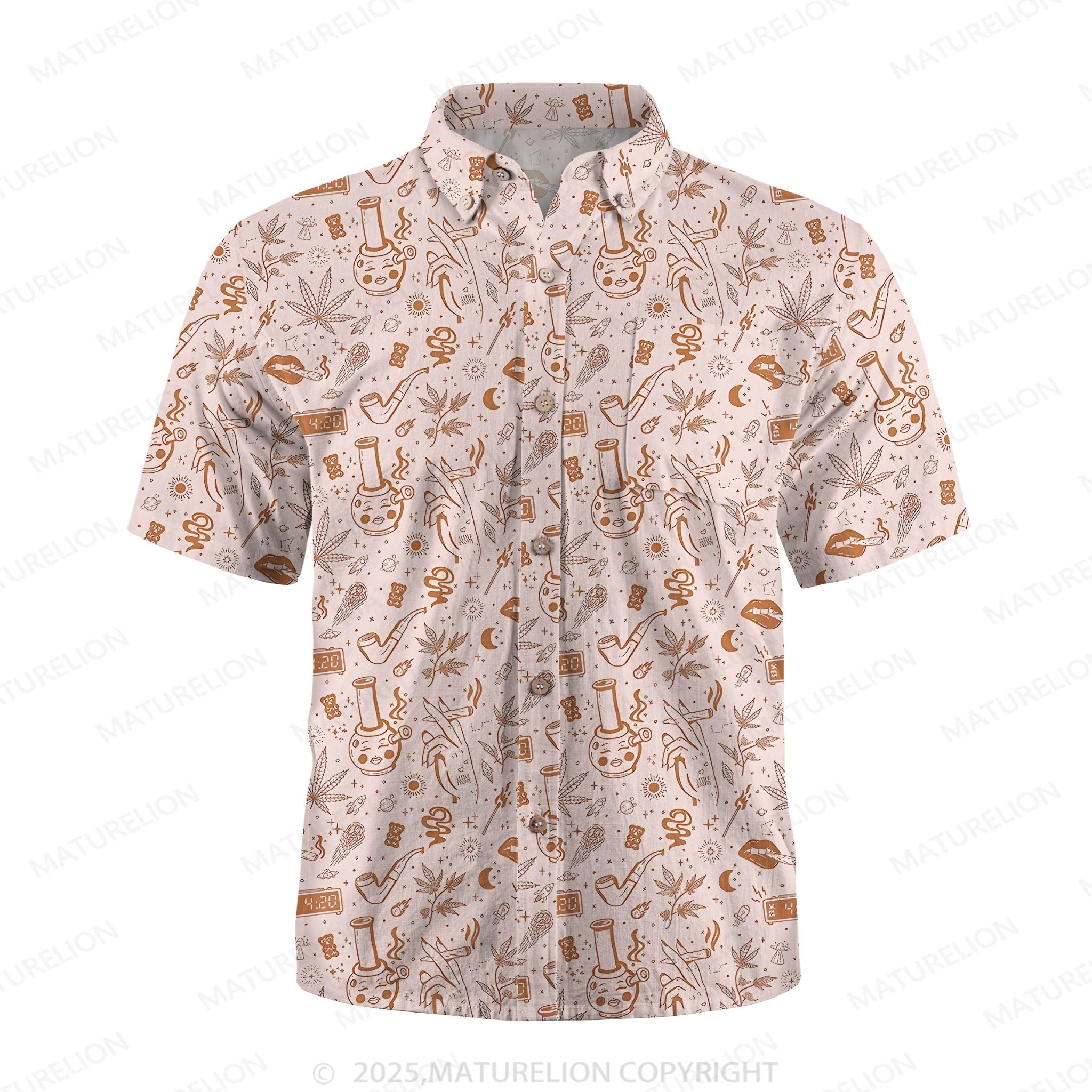 Maturelion Men's Hawaiian Shirt Lagoon Life Hawaiian Shirt