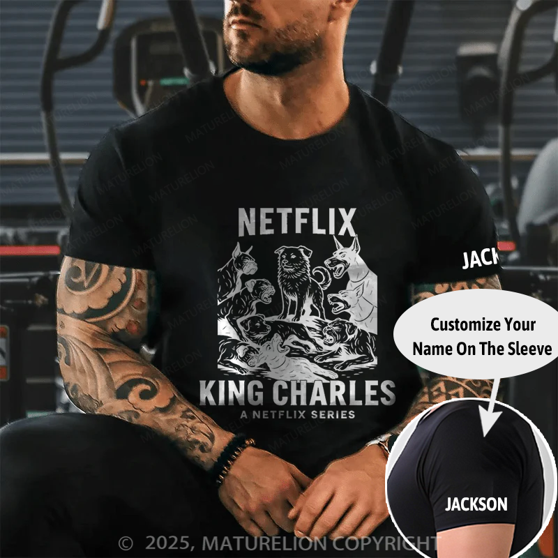 Maturelion Men's T-shirt KING CHARLES Cotton T-shirt